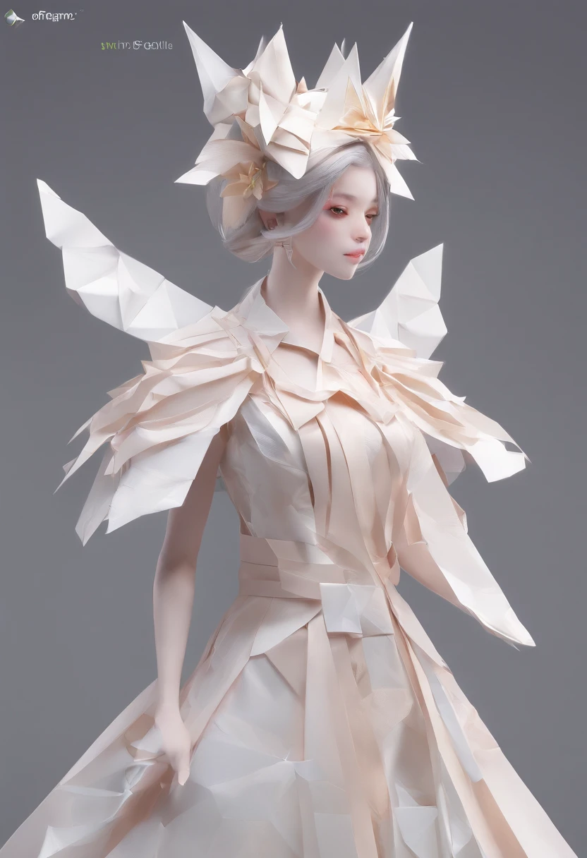 (A high resolution,ultra - detailed), offcial art, Unity 8k壁纸, Ultra-detailed, Beautiful and aesthetically pleasing, tmasterpiece, best qualityer,long skirt,slender girl,Wear a tulle dress,It's set with sparkling diamonds,With a hood,Hood head,The material of the clothes is very light,Gaia style,The clothes are wrapped in auspicious cloud patterns,Be artistic and aesthetic,Hazy special effects