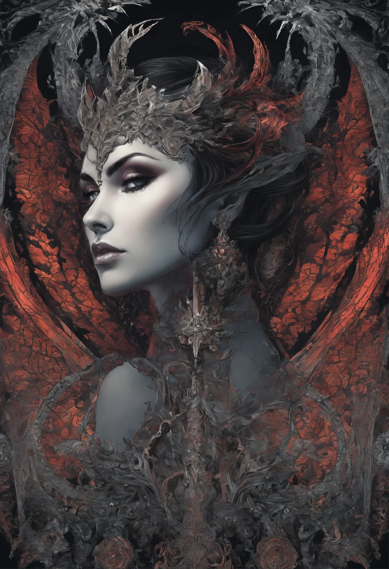 Clive Barker , methurlant
A portrait of female necromancer , (intricate, atmospheric, surreal, gritty, cinematic, stylized, contrast, comic, eerie, stylized, dystopian), Cloudy, Art Nouveau, (Simultaneous contrast:1.1), (Color Theory:1.1), (Frottage:1.1), (Reflected light:1.2), Fur, Cylinder, ultra detailed, intricate, dry brush, (surrealism:1.1), (disturbing:1.1)
<lora:methurlant:1> <lora:add_detail:1>