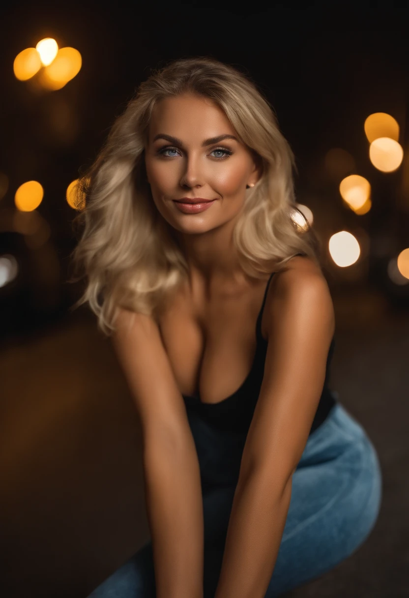 (Selfie, Draufsicht: 1.4), (straight half of the body: 1.4), RAW UHD portrait photo of a 24-year-old blonde (Blue-eyed woman) Eine dunkle Gasse entlanggehen, big boobs,, Stadt bei Nacht, (Rock), (Ausschnitt), Details (Gewebe! , Haar! , Glitzer, Farbe!! , Benachteiligungen: 1.1), shiny eyes with high level of detail (Blick in die Kamera), SLR-Beleuchtung, Spiegelreflexkamera, ultra quality, Sharpness, Depth of field, Filmkorn (Mitte), Fujifilm XT3, kristallklar, Rahmenmitte, Beautiful face, Scharfer Fokus, Streetlight, Neonbeleuchtung, bokeh (schwach beleuchtet), Nacht, (Nachthimmel), Detaillierte Hautporen, Oily skin, Sonnenbrand, Komplexe AugenDetails, full entire body, big boobs , femdom, brat look, holding money