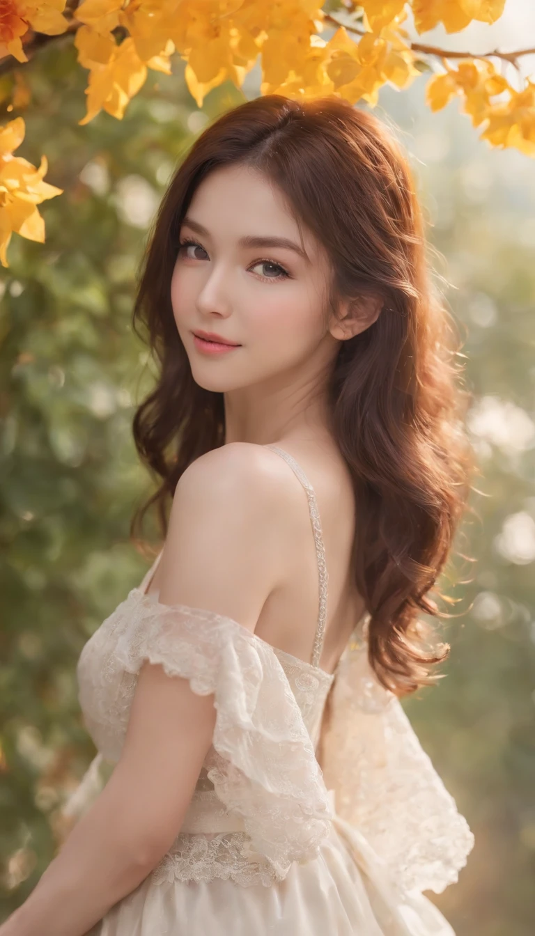 best quality, masterpiece, highres, (exquisite body:1.5), gorgeous face, (milky skin:1.3), intricate details, high resolution, wallpaper, 2 girl, hair ornament, flowers, long hair, black hair, smile, jewelry, short sleeves, hand up, big eyes, sexy ass, behind, schoolgirl uniform, mini skirt, full body, natural pose, falling petals, indoor, fanning, lantern, 16K, HDR, depth field, (film grain:1.1), boken, golden hour, (lens flare), vignette, rainbowing, (color grading:1.5)