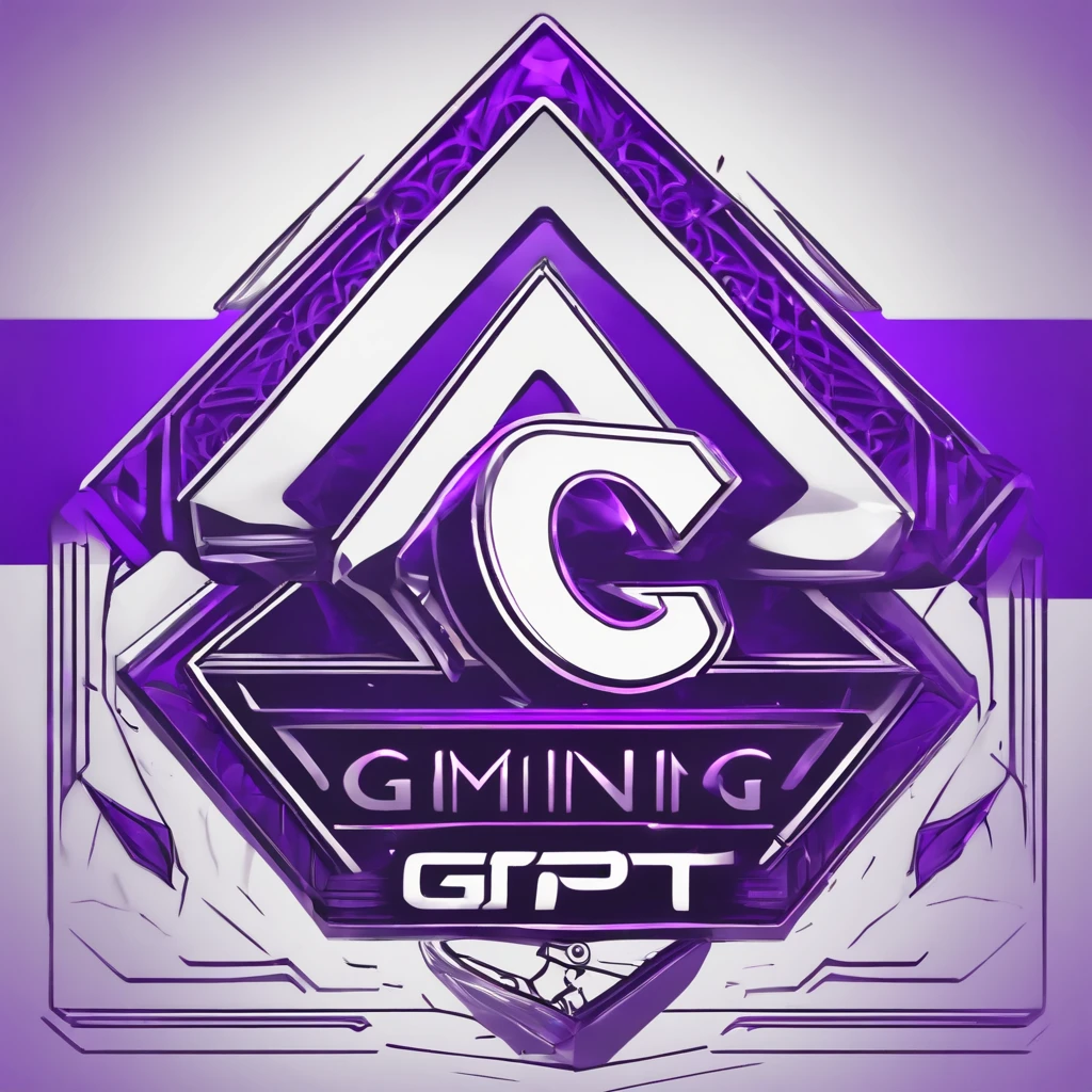 company logo, Corperate logo, [Company name: GoMining], [Company Initials: GMT], purple background, Cypto, Cyperpunk, Cryptopunk, White logo, simple, 3d lineart