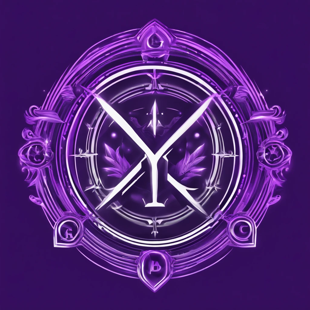 company logo, Corperate logo, company name: GoMining, company Initials: GMT, purple background, Cypto, Cyperpunk, Cryptopunk, White logo, simple, 3d lineart