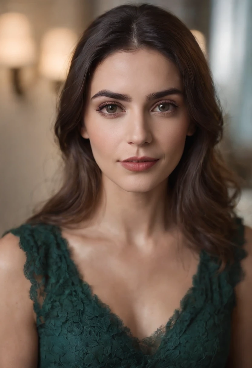 mulher loira linda mostra peitos