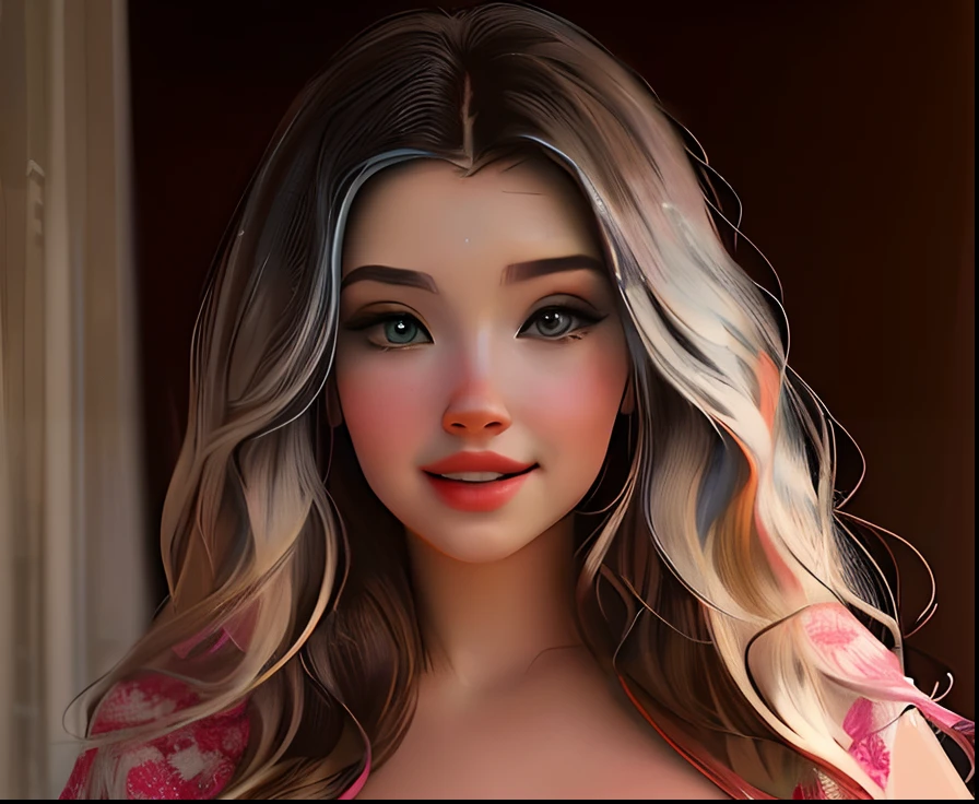 um close up de uma pessoa com cabelo loiro e vestido vermelho. Rossdraw 1. 0, RossDraw Retrato, rossdraw desenho animado vibrante, Rossdraw 2. 0, Pintura digital RossDraw, Epic portrait illustration, in illustration style digital, Retrato de Jinx de Arcane, RossDraw pastel vibrante, Inspirado em RossDrew, Rossdraw 2. 5