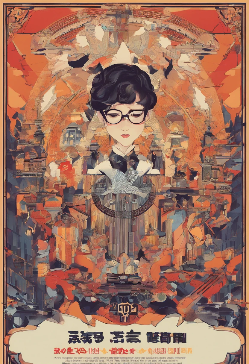 Manhwa Style,Rock puppy,Trendy clothing,wears dark glasses,plays the guitar,Madness,Fluttering musical symbols,ball room,lamplight,Spotlights,8K,super-fine,full bodyesbian,best qualtiy,独奏