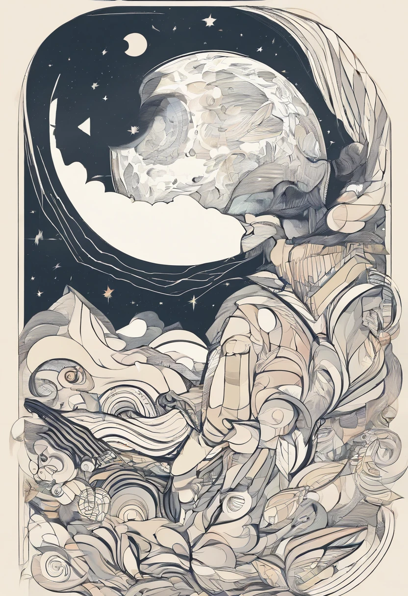 boy looking at moon