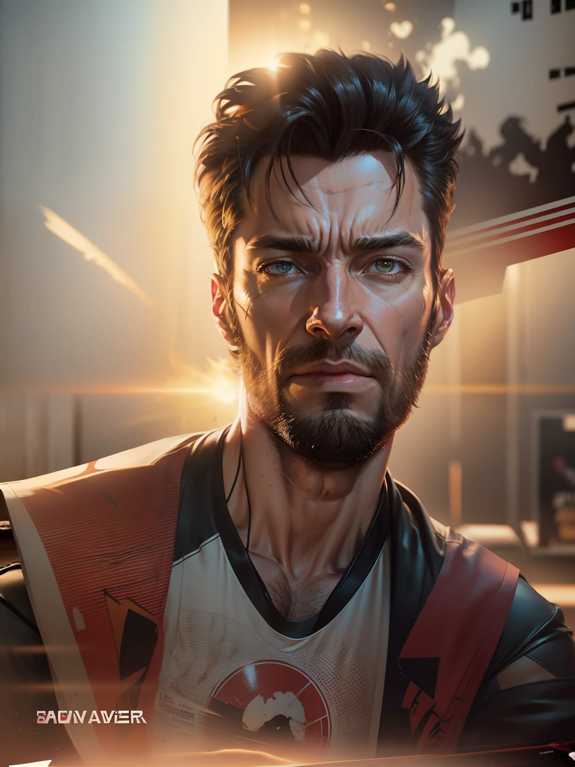 Hugh Jackman as wolverine, vhs effect, (poster:1.6), poster on wall, nostalgia, movie poster, portrait, close up
(skin texture), intricately detailed, fine details, hyperdetailed, raytracing, subsurface scattering, diffused soft lighting, shallow depth of field, by (Oliver Wetter)