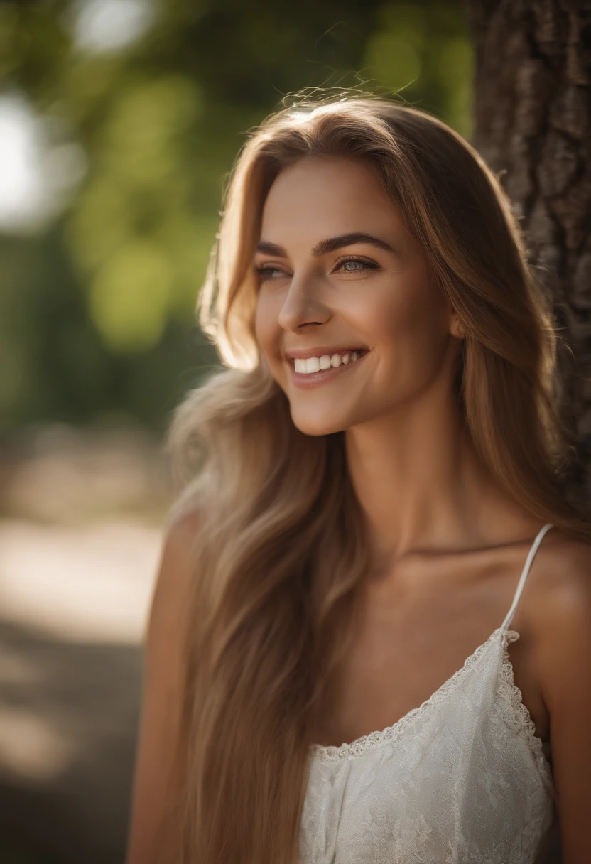 24 years old blond pretty woman, brown eye, face up