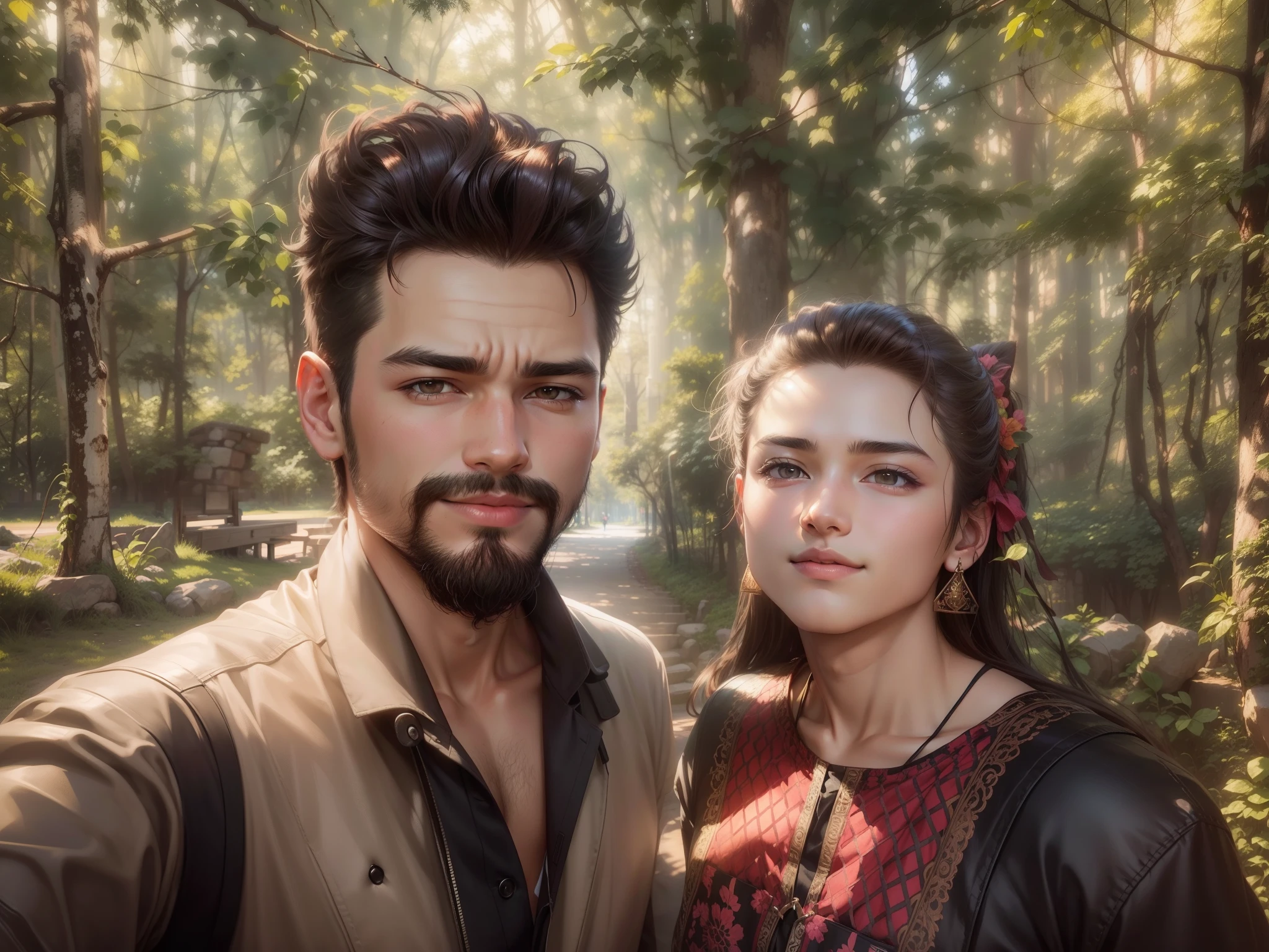 Create a captivating digital artwork inspired by the beauty of nature and the harmony between humans and the environment. Imagine a serene landscape that showcases the splendor of the natural world and the coexistence of humanity within it.
In this artwor...