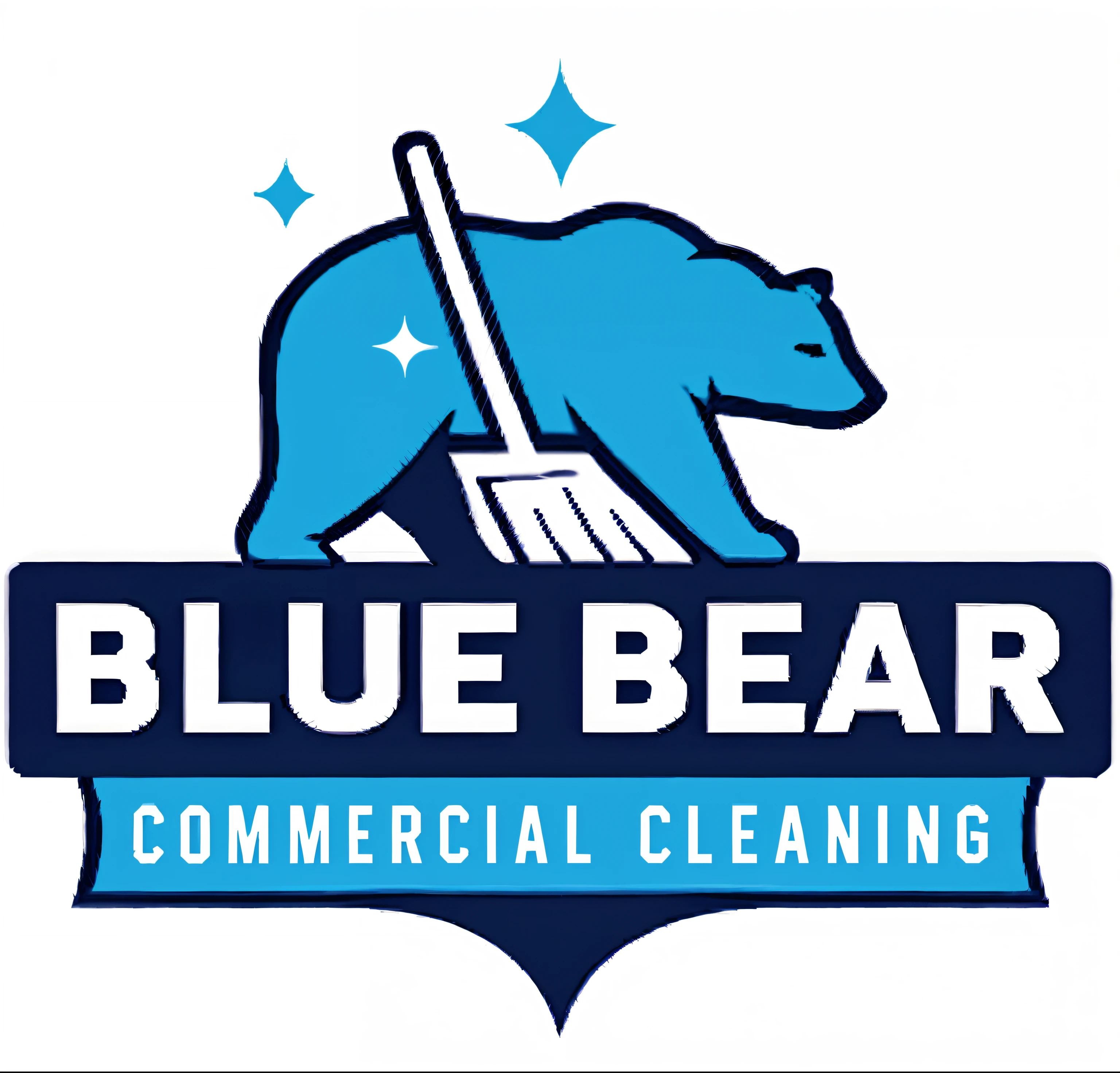 cleanness, clean logo, Clean,corporate logos, clean minimalist design, Cartoon White Bear,Clean image, clean detailed, professional, water bear, clean photo, commercially ready, Sky blue, logo,