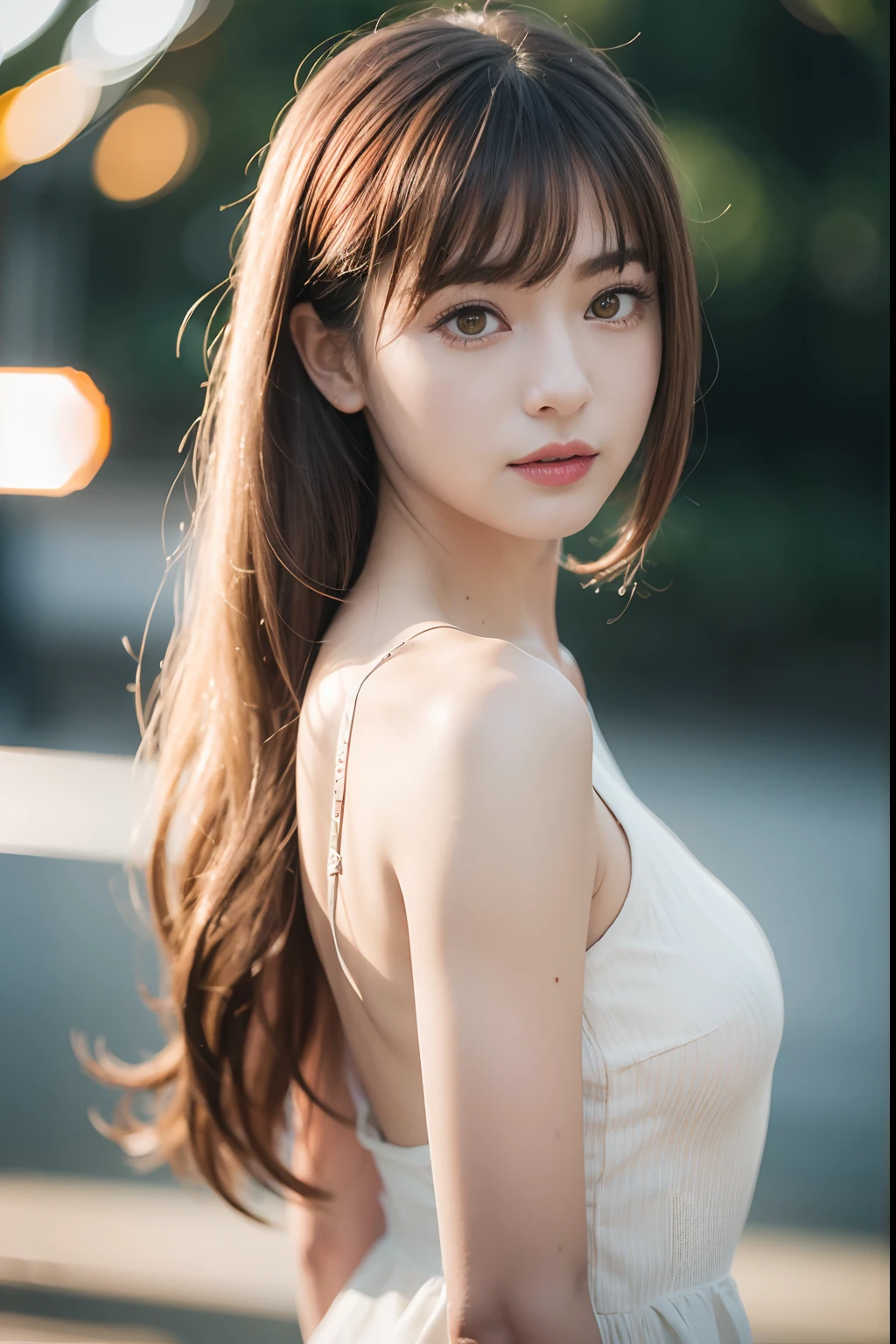 ((red hairs、Dark eye shadow、Dark eyeliner、Longhaire、bangss、tthin eyebrows、Yellow icon、white shirt、Black tie))、NSFW、masterpiece、top-quality、hightquality、magnifica、Beautiful fece、hight resolution、Very high resolution、Raw photo、Best Illustration、hyper realisitic、1girl in、realisitic、The ultra-detailliert、Photorealsitic、incredibly absurdness、a closeup、Floating hair、Soft light、Cinema Lights、Film grain、full body Esbian、depth of fields、blurry backround、bokeh dof:1.4、eyes focus、85mmレンズ、professionally lit、lensflare、Luminous particles:0.6、Professional Writing、portlate:0.6、Photon mapping、Radio City、physically-based renderingt、a japanese girl、sexual excitement:1.5、Lifelike face、Realistic body、real looking skin、huge-breasted:1.3、well-styled、camel's toe、light skinned:1.1、cute little:1.5