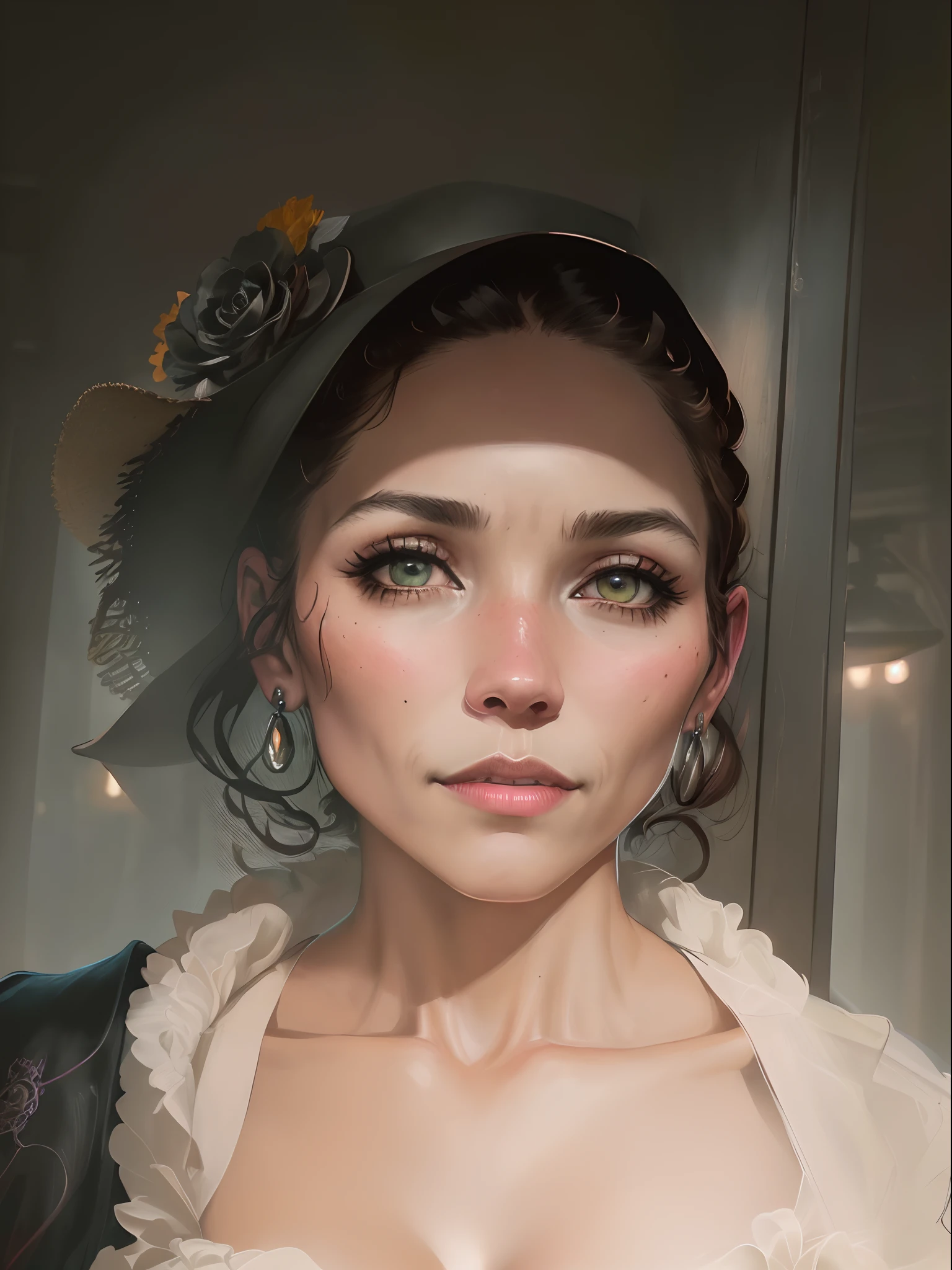 (delightful anatomy:1.1), (gloomy illumination, insane, stunning, dramatic, completed artwork, HQ:1.1), ( Dan mumford style:1.2), beautiful cinematic photograph of calavera catrina, cowboy hat, Rembrandt oil painting, feudal japan, precise lineart, cyberpunk, 8k resolution, minimalist, intricate, highly detailed, concept art, realistic, artstation Model: jim EIDOMODE