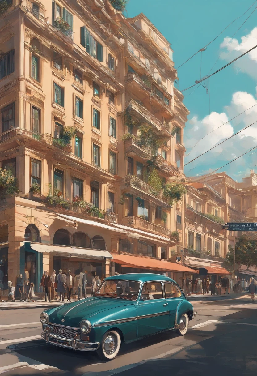 carro quebrando cerca, estilo anime nos anos 90, arte detalhada do anime, Arte de anime vintage dos anos 90, sombreamento de anime tradicional, Art with a retro vibe, nostalgia, Clean and crisp details, arte com senso de movimento, alto contraste, ultra-detalhado