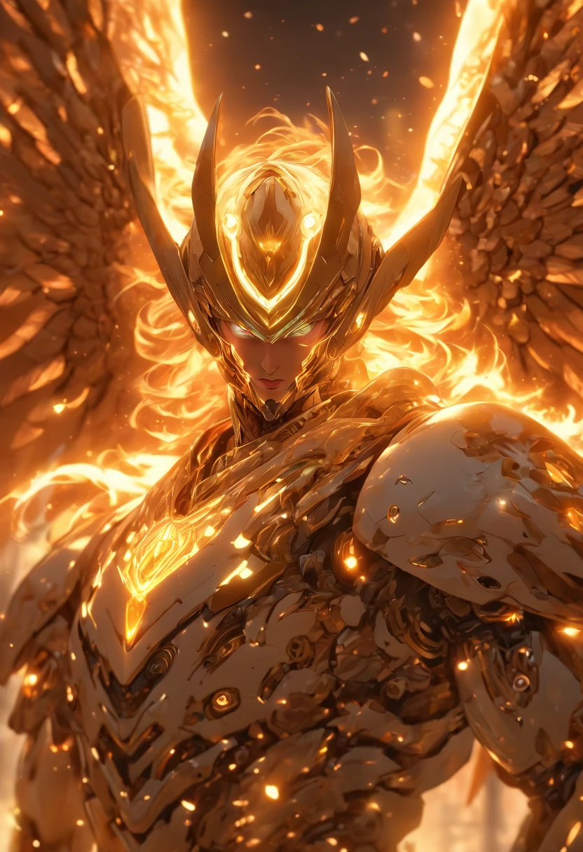 (Full body shot:1.4),(Wide Angle Shot), (Intricate details:1.4), (Masterpiece) , ((Anime Robot, Beautiful White Skin Golem, Angel, 1boy, Magic)), (Perfect Aesthetic Eyes:1.3) , (Detailed Eyes) , (Halo) , (Elden ring:1.4), (Wings:1.3), Glowing, Twintails Hair, Multicolored Hair, (Anatomically Correct Body:1.4) , Angry, (Perfect Face), Saenyo Ancalagon Majestic Guardian Knight | Ultra Detailed Robotic Armor | Cinematic Lighting | Intricate filigree metal design | 16k | Unreal Engine 5 | Octane Render | 3d, (anatomically correct :1.4), (Ultra Detailed, Fantasy Background, Blush, Solo, Fightning Stance), (magic circle:1.3), Lightning Effect, (Ray Tracing), Show Your Ability A.I., (Glowing Eyes) , (Particles Glowing) , 16k Wallpaper, Robot Female, Trending on Pintrest, By Nimox AI, UHD