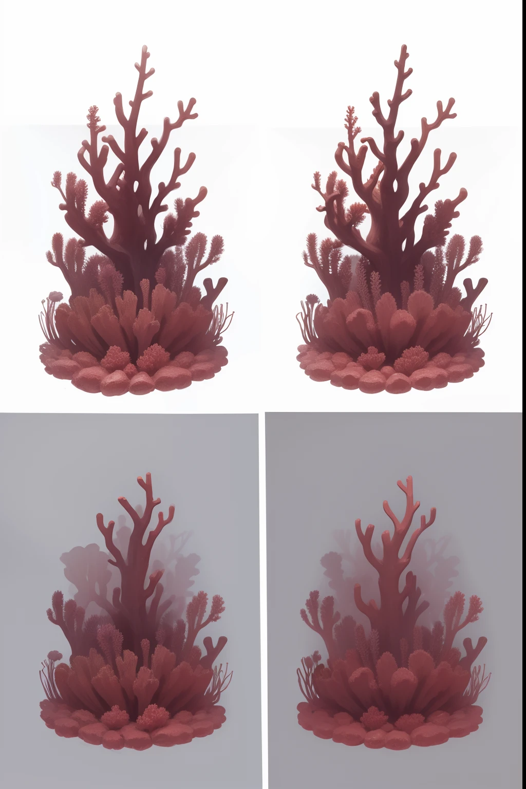 prompt png sketch of corals