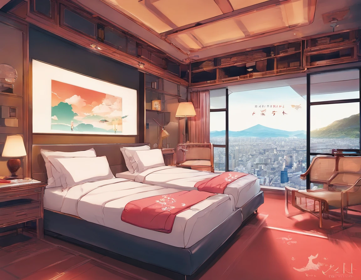 Hotel,double bed,There are windows