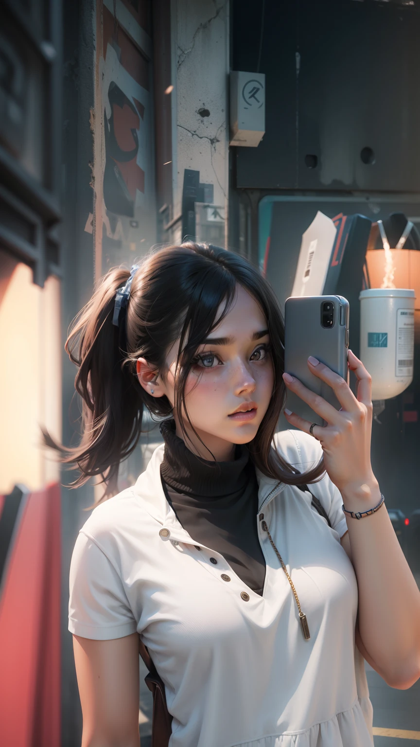 among us background, cool girl , hot girl , realistic face , 4k quality