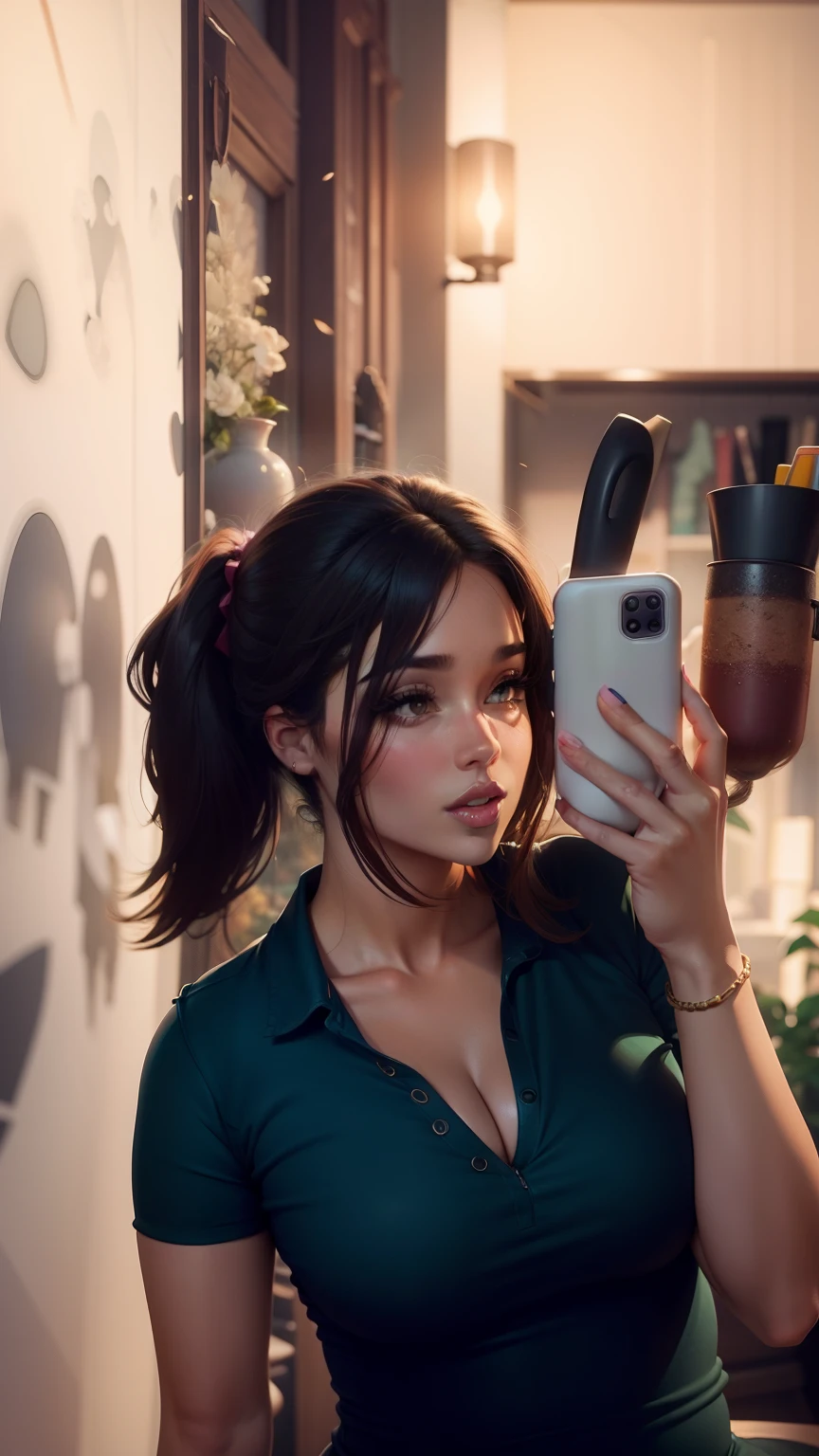 animated background, gorgeous woman , curvy body