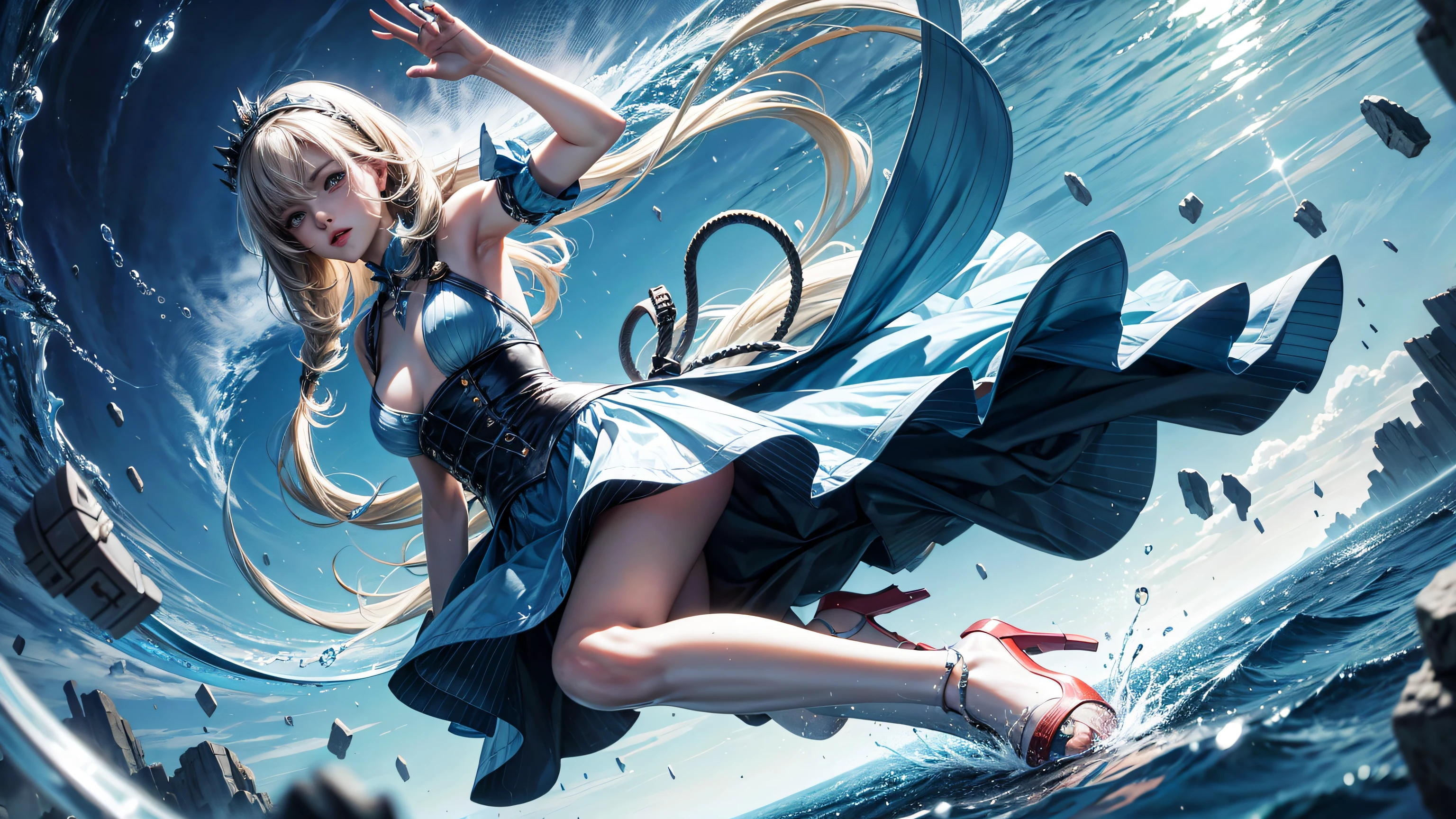 Alice in Waterland, Ultra High Resolution,Ultra detailed, Masterpiece, beautyfull,