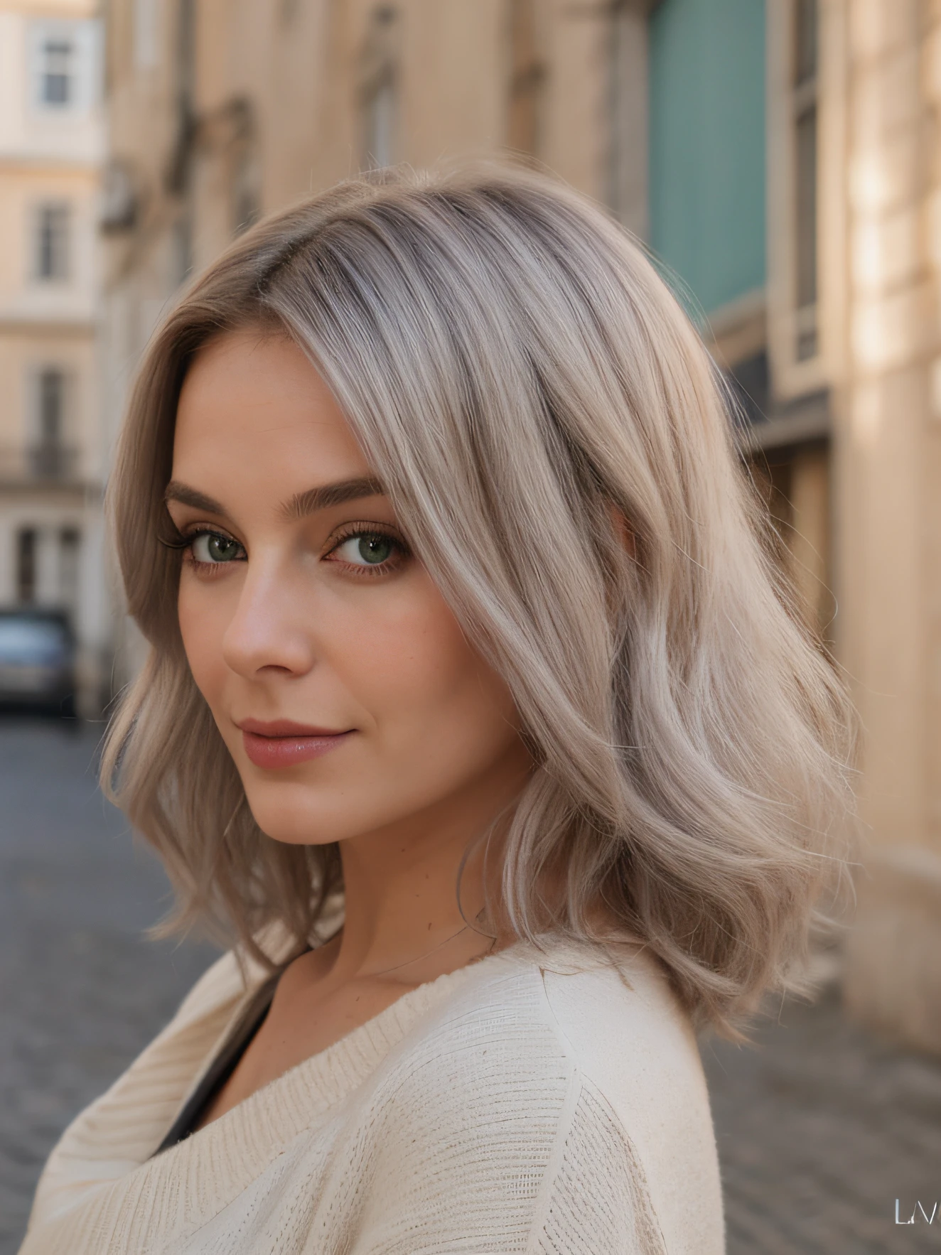 __hair color__, mulher Europeia, longos cabelos, fundo da cidade de Lisboa, inverno, profissional, 4K, HD, UHD, 8K, alto detalhe, Ultra Definition