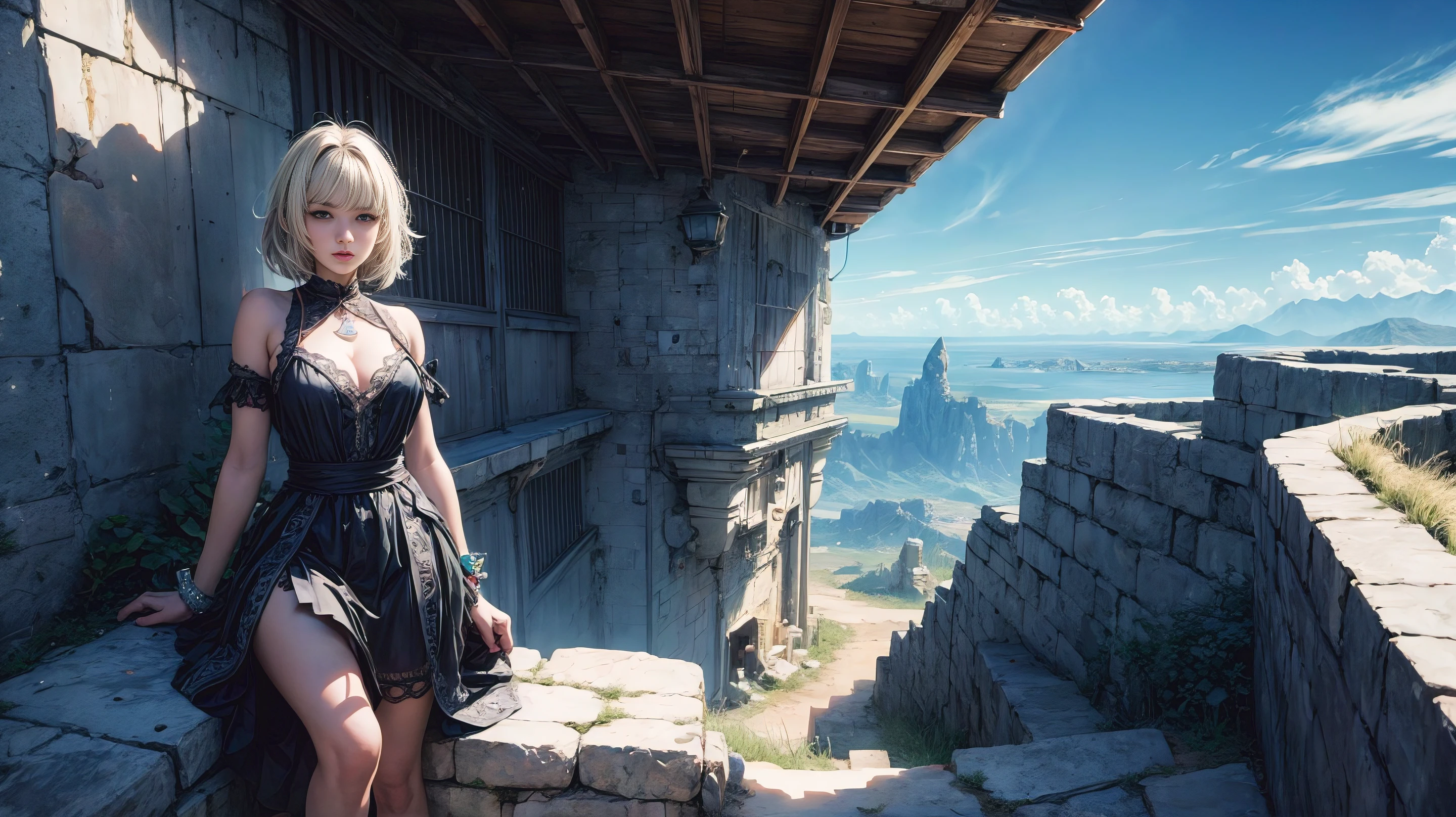 Alice in Desertland, Ultra High Resolution,Ultra detailed, Masterpiece, beautyfull,