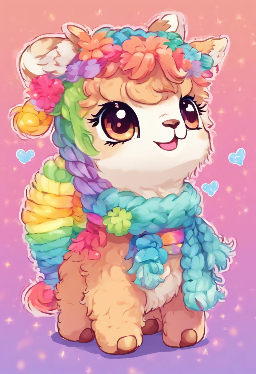 Rope shipping rainbow alpaca
