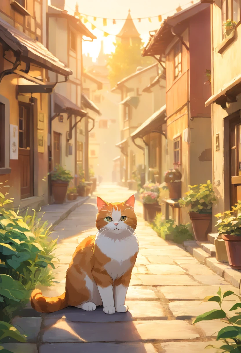 "Generate ultra-high-definition images of chic cats, Classic Cat Pose. Using advanced macro photography techniques、Highlights the intricate details of the cat's coat, mustaches, And expressive eyes.
Place the camera at the cat's eye level, Create an intimate connection between the viewer and the cat subject. Implement a wide aperture for a shallow depth of field, Make the cat stand out clearly against a gently blurred background.
Improve lighting to emphasize the texture and contours of the cat's body, Using the software, Remove coarse shadows、, cosy atmosphere.
Catch a cat in a relaxed position, But balanced, Show your flexibility and elegance. Try to capture the moment in natural movement, Stretching, grooming, etc., To convey a sense of authenticity.
Implement post-processing techniques to improve image clarity, contrast, and color balance, Secure all aspects, From the intricate patterns of cats to their intense gazes, Rendered in stunning detail.
Finally, convey the gentle beauty and innate grace of the cat,, Capture fleeting moments celebrating the unique essence of a cat's curiosity and balance." ((Background: British Village)), ((golden hour light)), ((majestic)), ((tuxedo-cat)), ((kitten))
