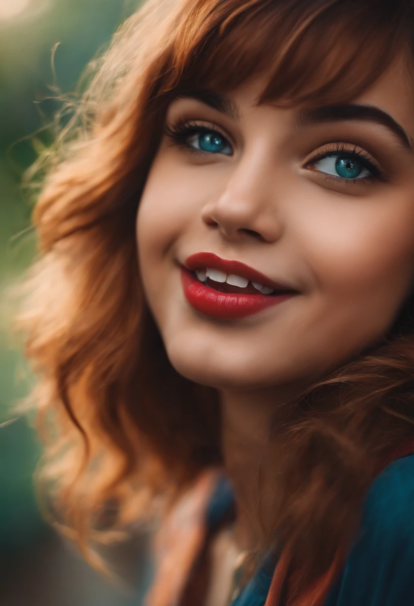 Cute girl with tongue out
