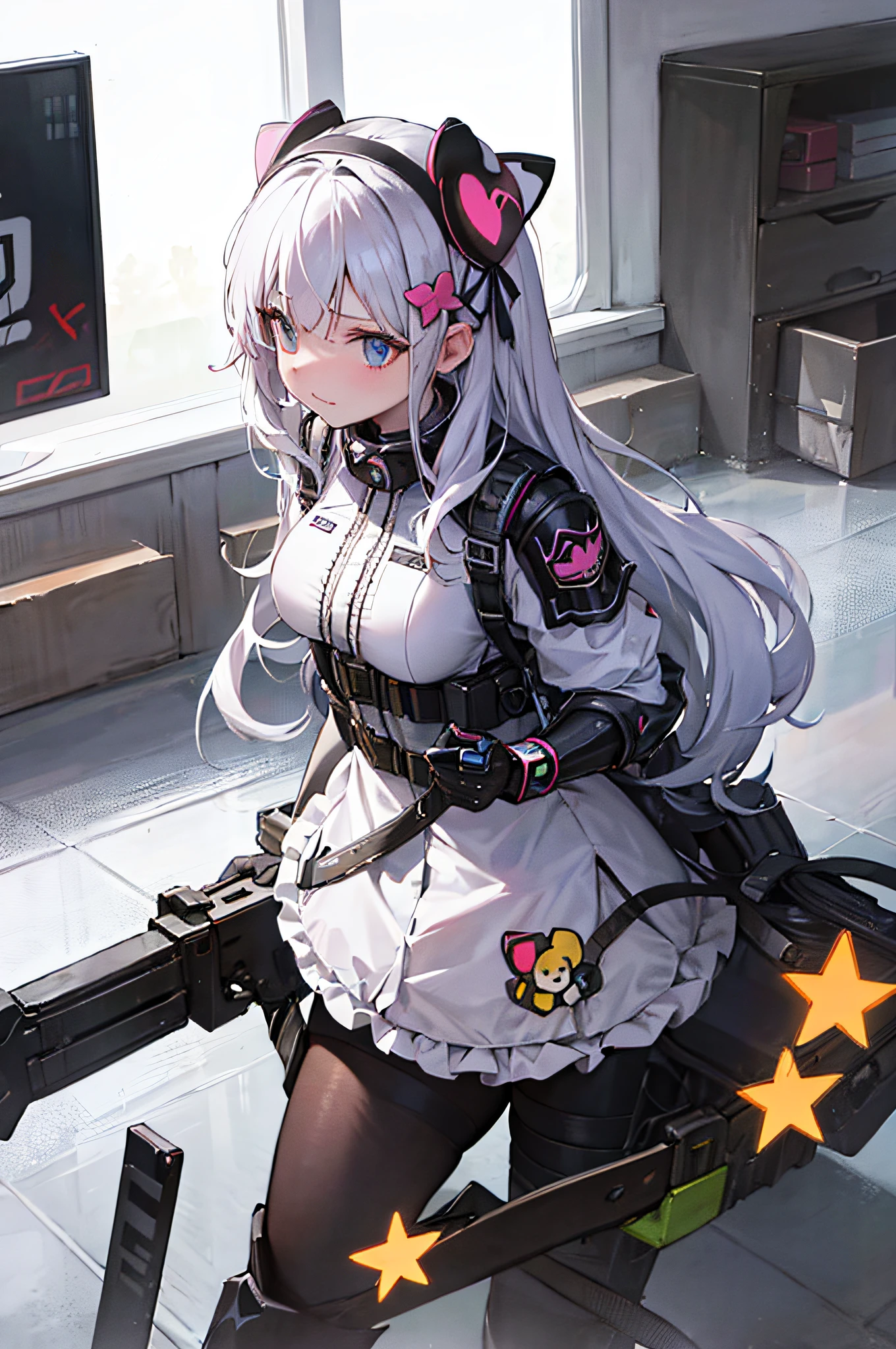 word:
bruise, medium hair, hair between the eyes, hair green, side ponytail, (purples eyes:1.1),
overskirt, mitts, don, bared shoulders, pleated overskirt, sleeveless, black mitts, elbow mitts, waist belt, minioverskirt, black overskirt, black shoes, (black don:1.5), thigh strap, sleeveless don, high collar, clamp, single glove, black waist belt, pleated don, arm strap,White lace panties,
BREAKING masterpiece ,unity wallpaper 8k,Visual principal do anime,highest quallity, high resolution, unity wallpaper 8k, (forma:0.8),anime coloring,high-detailed face, detailedeyes,growing eyes,shining skin,thin skin,Caucasian skin,dense skin,detailed hair,Highly detailed legs,perfect lighting, detailed CG, (perfect hands, Perfect Anatomia),high resolution,(detailed wear ),Slender limbs, delicate curves, Delicate hands,人物:0.8,