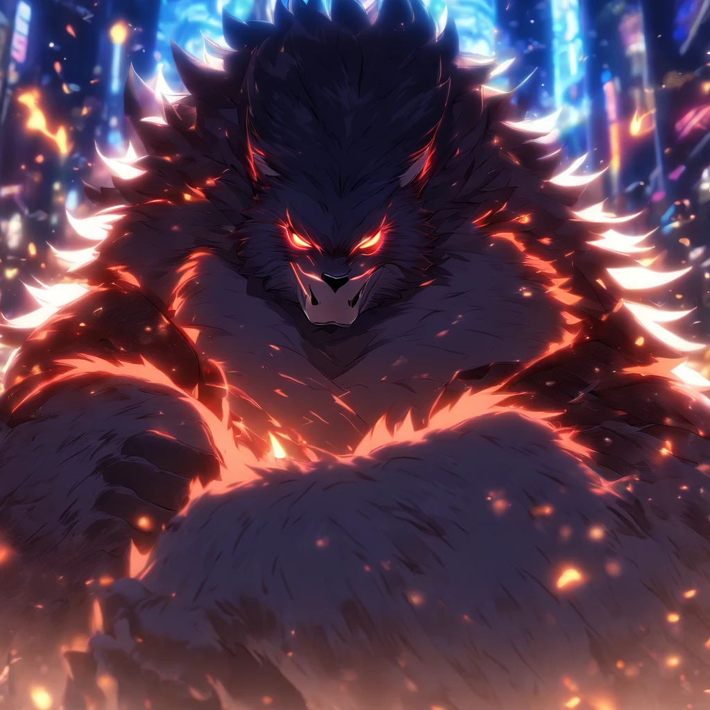 ((One in, Pumped male demon with hairy dragon appearance and yellow eyes dawns with the (red skinned) e um corpo humanóide com feições feias que mostra sua força Intimidating Executionera cheia de luxúria e malícia mostrando sua língua preta e dentes afiados babando se masturbando sentado com as coxas abertas olhando de um jeito que parece desafiador, Intimidating Executioner, Shameless, luxurious and seductive, (part of penile heresion, head appearing and becoming thick and hard so that his balls demonstrate satisfaction and relief with greater, bottom balls)), (there is another pumped humanoid demon, but he has white skin, beyond the mouth, penetration between the groin, sucking the heresy on the penis, gay oral sex, oral harassment, looking satisfied, gaping mouth, gasping, tongue out) they covered his penis with their mouth