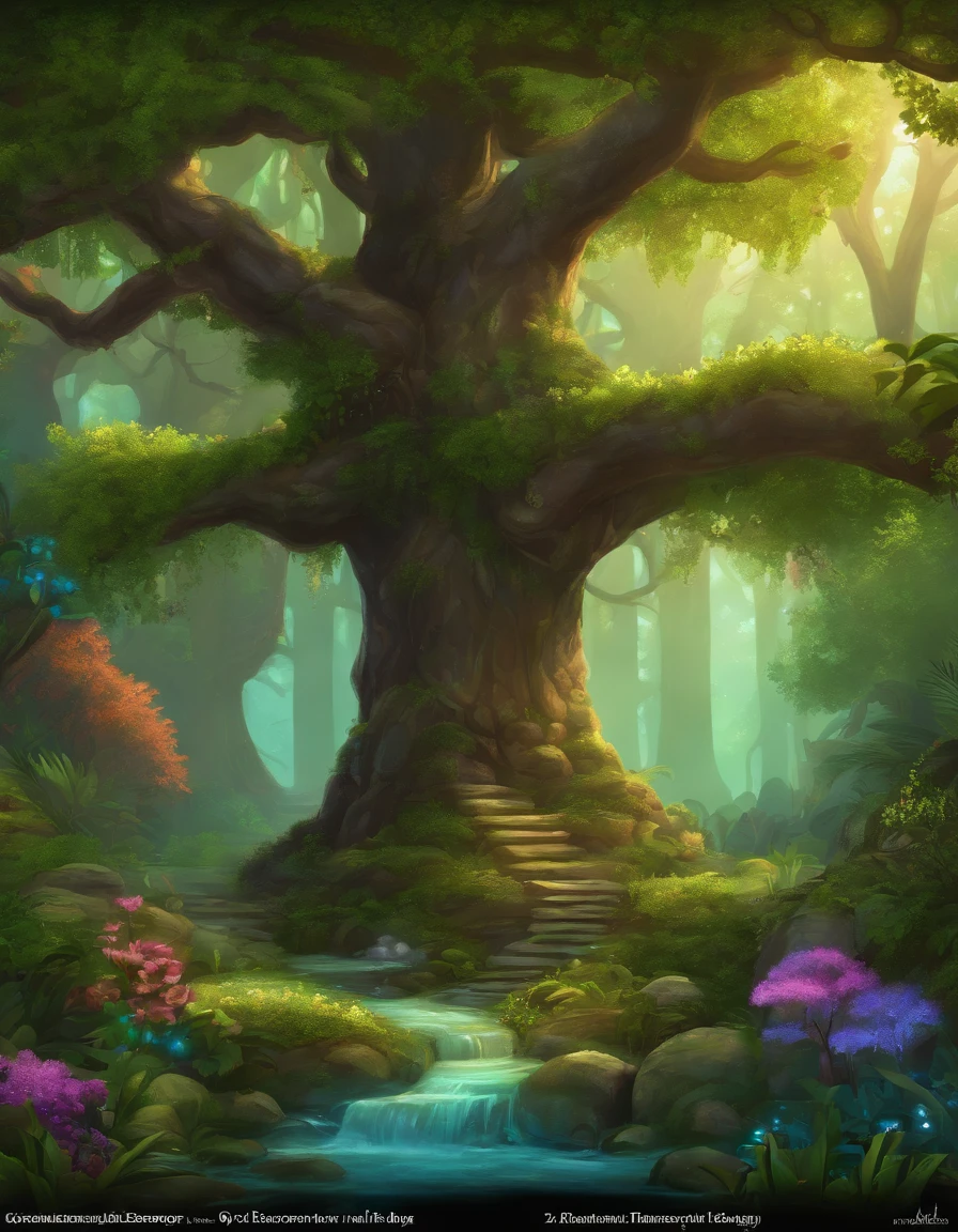 tileset's 2D 32-bit themed magic forest