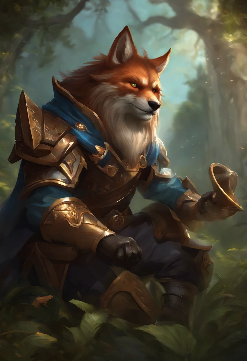warwick de league of legends, fantastic paintings ,estilo grafite; master part, melhor qualidade, alta qualidade, extremamente detalhado CG unidade 8k papel de parede, scenecy, fotografia premiada, HDR, extremamente detalhado, trending on ArtStation, trending in cgsociety, intrincado, High detail, Arte por Midjourney Style::JKenneth Rocafort ESTILO ::2.9 (master part:1.2, melhor qualidade), (belos olhos finamente detalhados: 1.2),