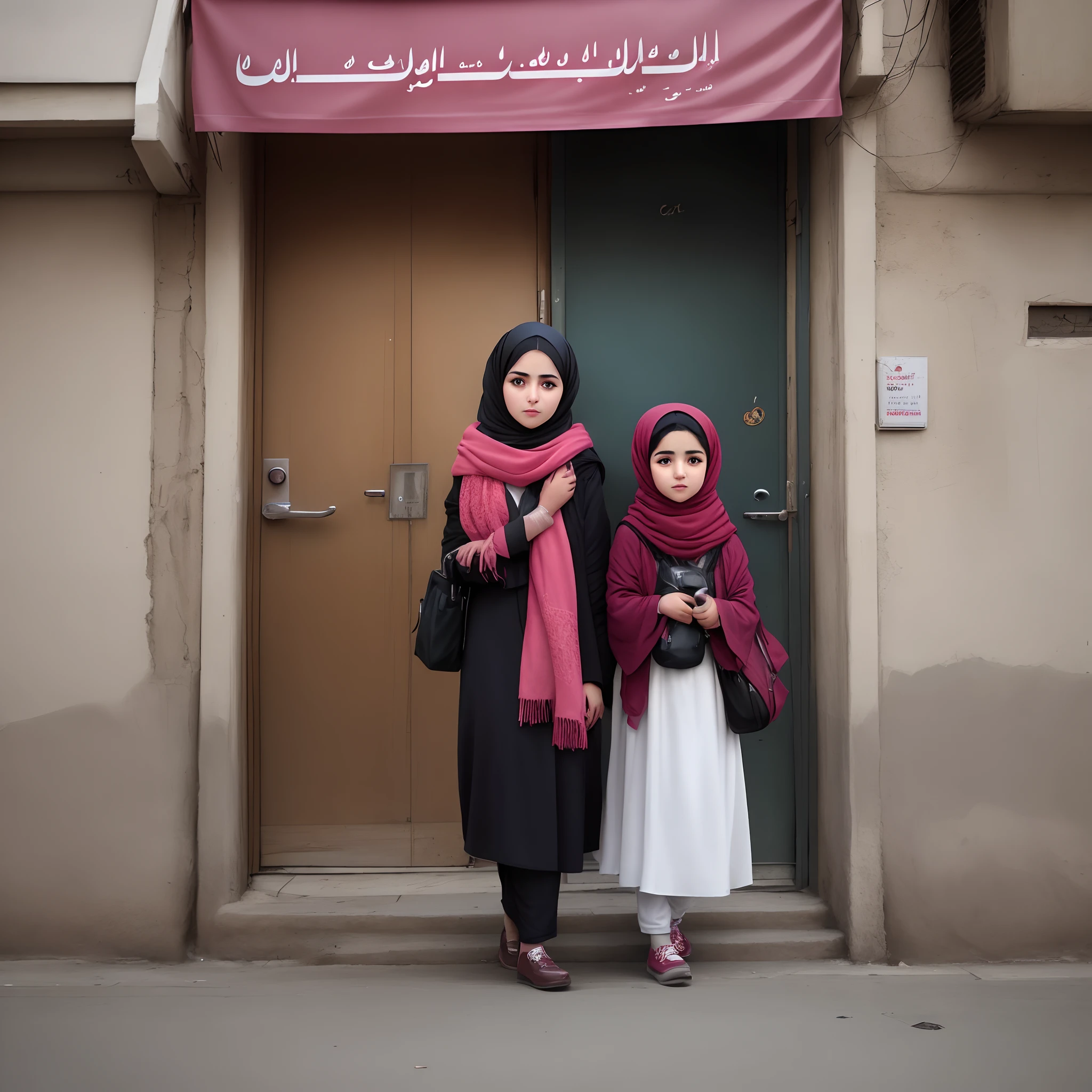 A photo of an Iranian girl on the streets of Tehran