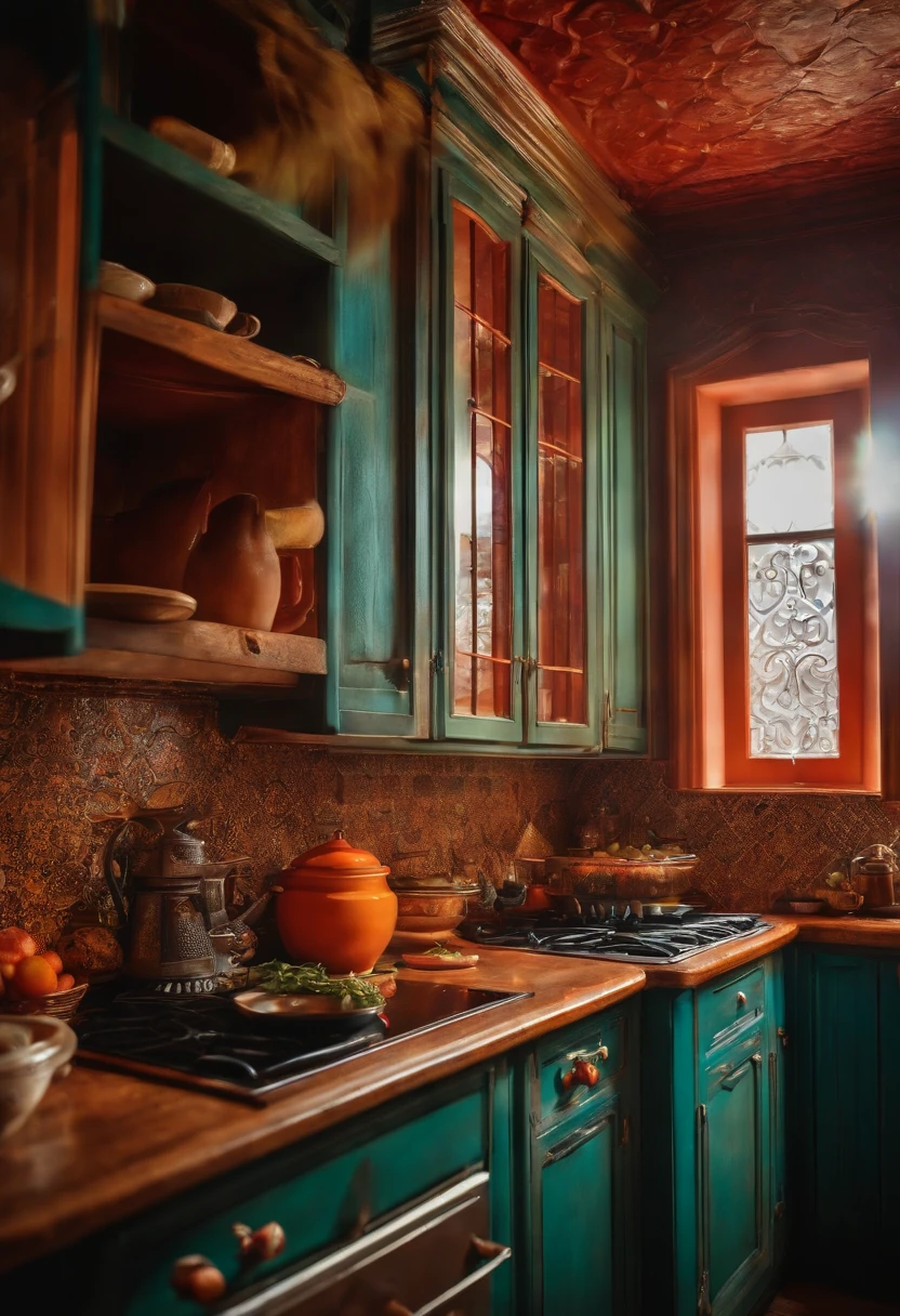 cozinha muito suja