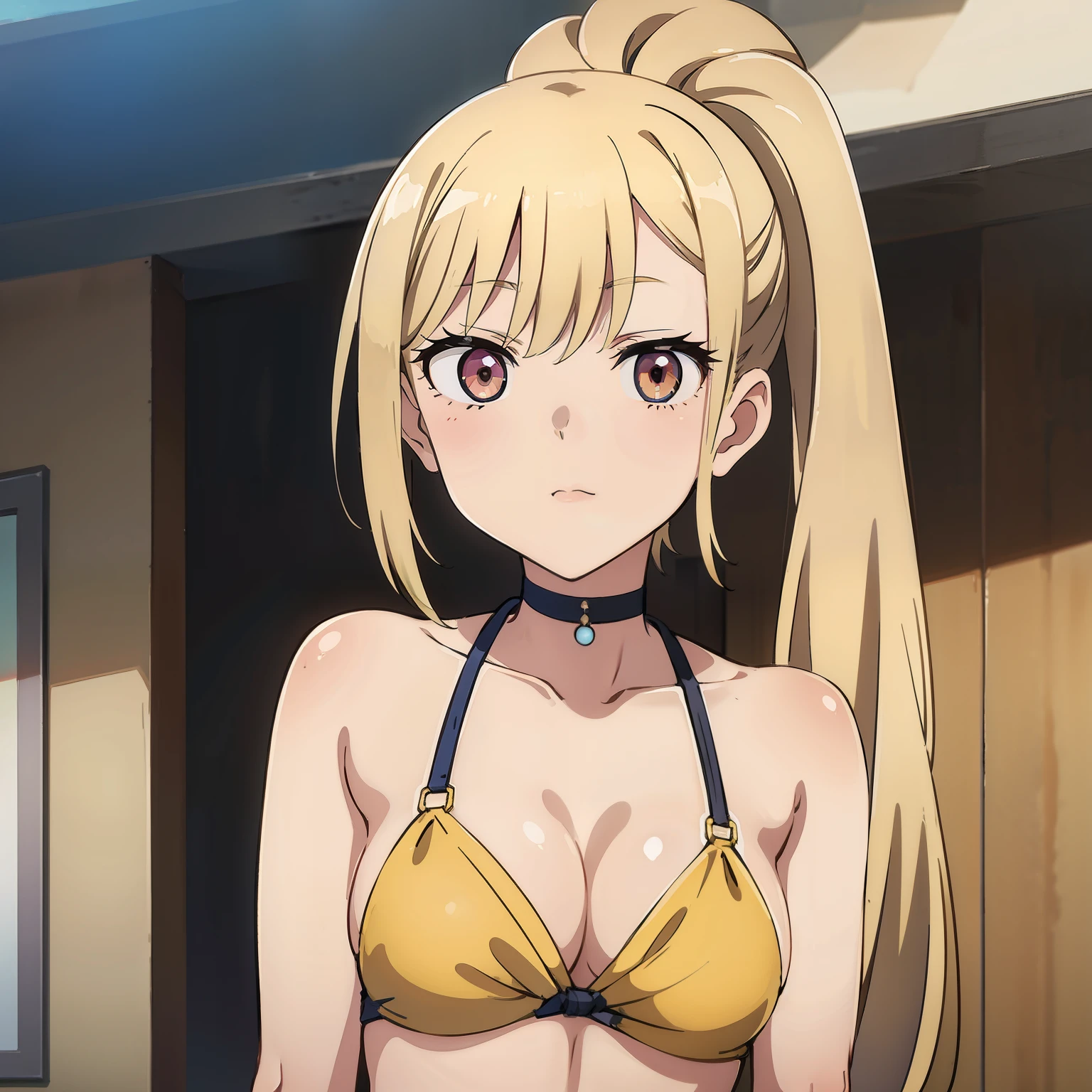 marin Kitagawa, Beach, bikini (ponytail)