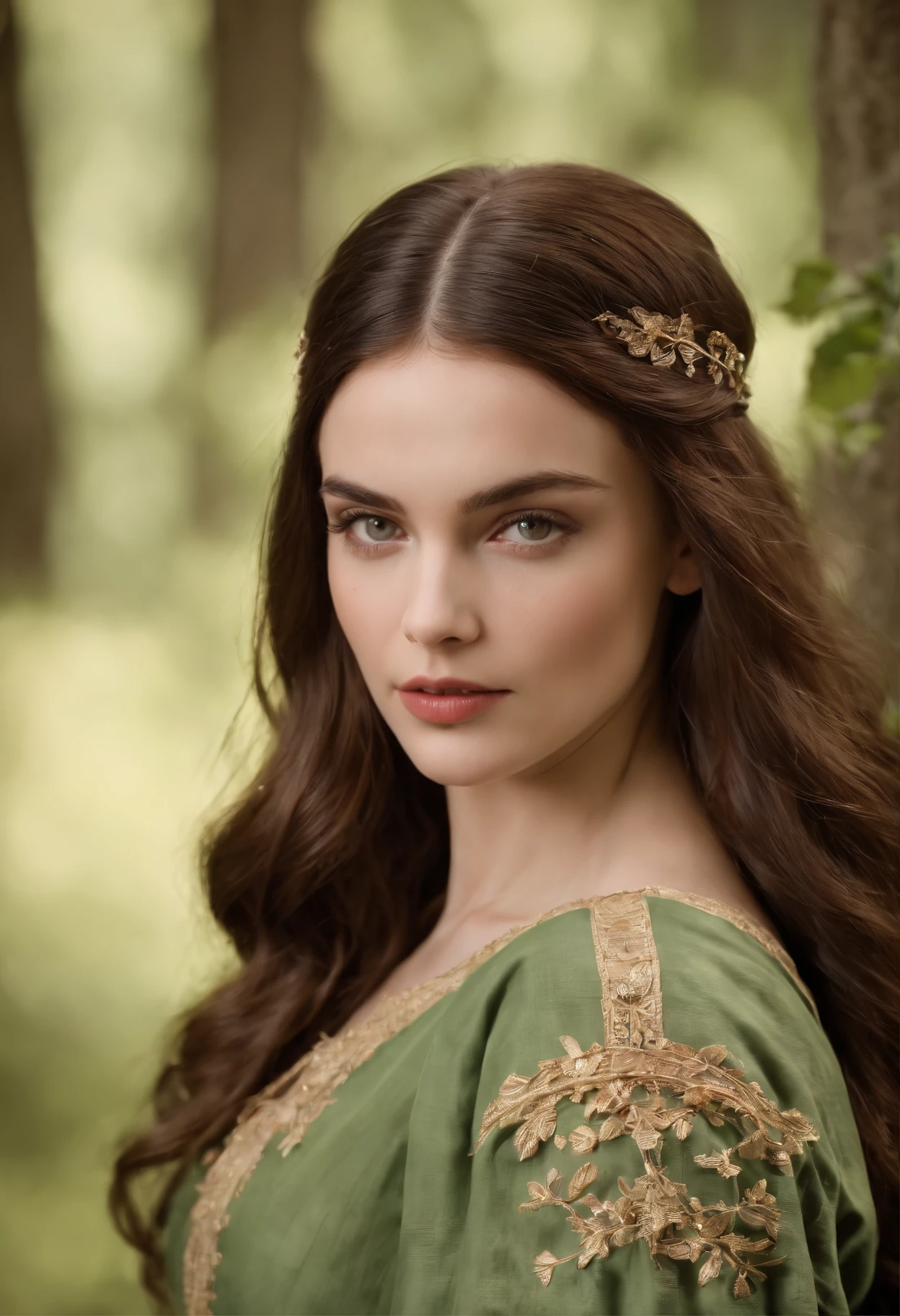 (((uma ferida avermelhada profunda atravessa sua bochecha esquerda))) tez justa, mulher em torno de 19 anos, cabelos brancos naturais, olhos verdes distintos, vestindo kohl, slender and graceful, Beautiful, luz de velas em um ambiente medieval, Ultra sharp focus, tiro realista, roupas femininas medievais, cores tetradicas (cicatriz:1.4)