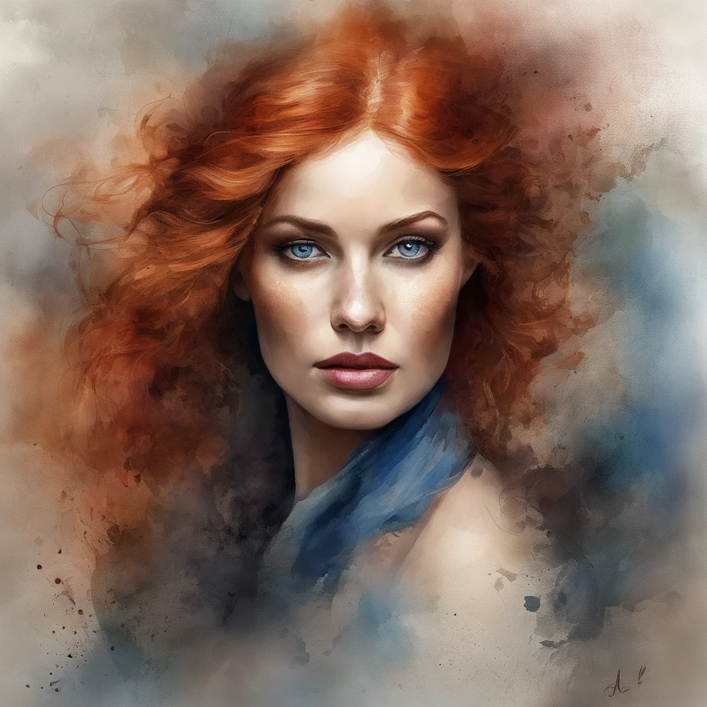 3D Головоломка , The look of a beauty , Redhead, Explosive warhead, Machine Details, Built-in face, Dramaturgical art, photomanipulation, photo manipulation, decay,, official artwork, Unbelievably high detail, photoshop art, Noise effect, blau
