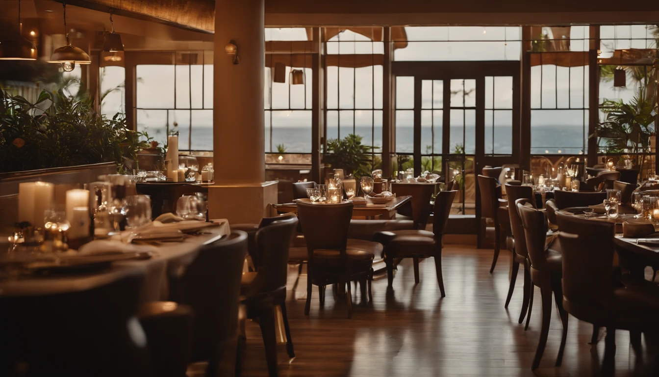 crie um restaurante lindo com o nome de renascer, imagem de fora para dentro, em um bairro residencial, em um dia lindo de sol , Team of restaurant professionals united to get to work