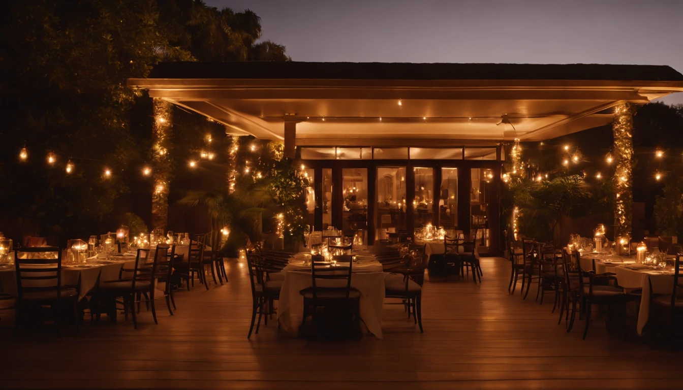 crie um restaurante lindo com o nome de renascer, imagem de fora para dentro, em um bairro residencial, em um dia lindo de sol , Team of restaurant professionals united to get to work