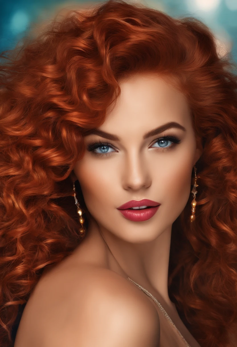 personagem estilo Pixar, mulher morena de cabelo cacheado estilosa
