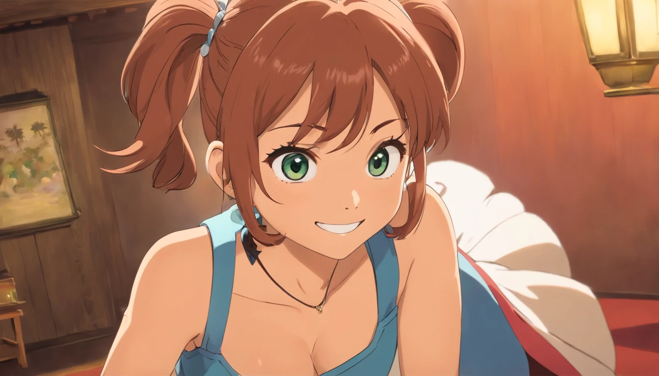 Sleeveless, pony tail, Japan girls, 8K, LAW Photos, Top Quality, Masterpiece, Realistic, Photorealistic super detail, one girls, Cute, The best smile, Beautiful eyes, hairlong, perfect facial features,