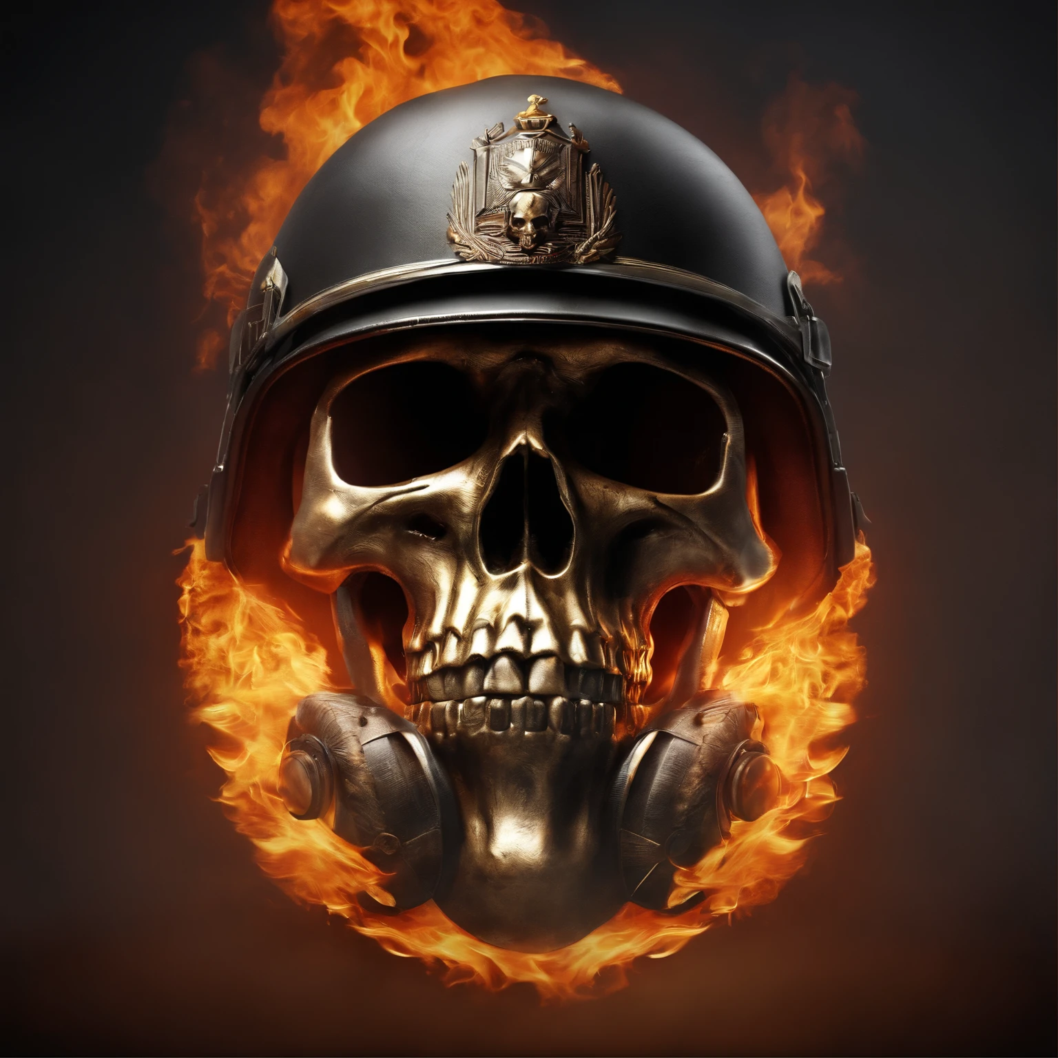 Skull heroin fire