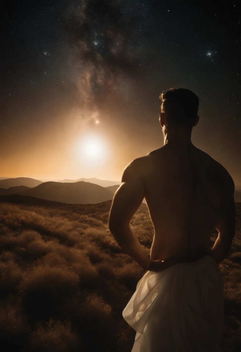 obra de arte divina, deuses divinos espaciais, divindades eternidadees, celestiais, divindades celestiais, incorporeas, sem genero, forma divina incorporea, (8k, melhor qualidade, master part:1.2), (Realistic, photo-realistic:1.37), ultra-detalhado,melhor qualidade, ultra high-resolution, professional lighting, photon maping, radiosidade, Physically-based rendering, Cinematic lighting, ,profundidade de campo, foco nítido,raio de sol,(ULZZANG-6500:1.2), mistura4, HiqcgCorpo, Deus espacial, composta de energia, sem genero, sem forma, sem sexo, criando uma estrela em um fundo espacial cosmico com estrelas, poder, power, divine, space