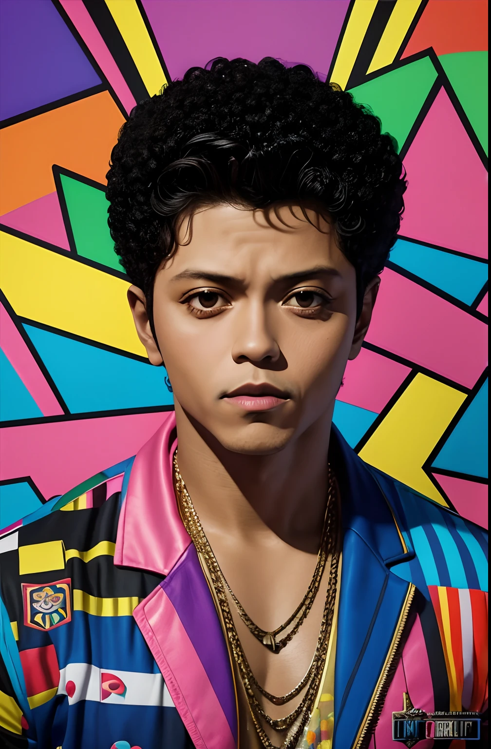 (Bruno MARS), Eduardo Kobra ,Romero Brito,The Filling Twins ,multidimensional geometric wall PORTRAIT, arte, Chibi,
Yang08k, lindo, Colouring,
Primary works, qualidade superior, melhor qualidade, Arte Oficial, Beautiful and Aesthetic, 32k