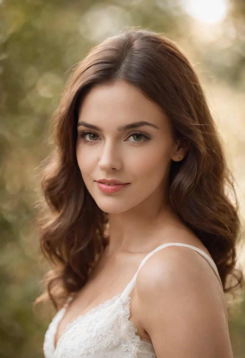 mulher sexy, 20 anos, esguio, atletic, pele bronzeada brilhante, Seios enormes, cintura fina, cabelos loiros cacheados, lingerie branca, Realistic, fotografia, real, natural