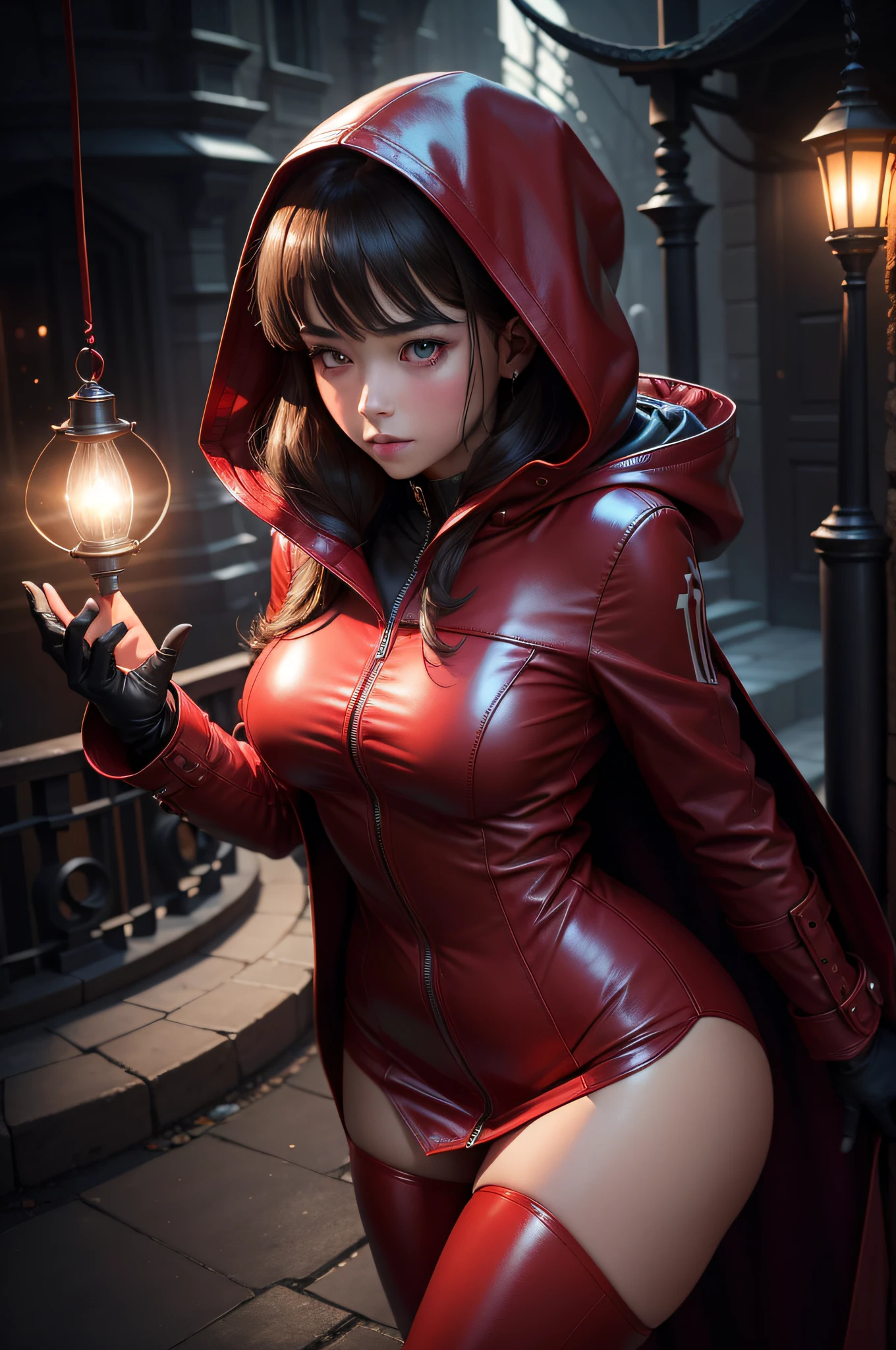 A beautiful girl with a mysterious light that illuminates the dark night. She wears a red leather suit and a long red hooded coat, and is the strongest magician who harbors and unleashes the power of black.