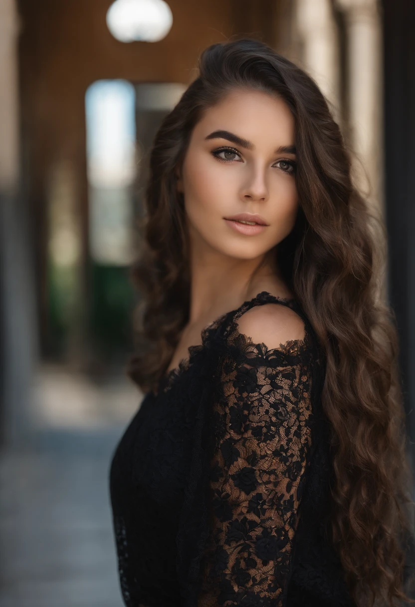 um close up de uma mulher com cabelos longos e um top preto, com cabelos longos e olhos penetrantes, Anna Nikonova aka Newmilky, 🤤 retrato da , Modelo do Instagram, 19-year-old girl, com cabelos longos, Pokimane, 2 Modelo feminina de 4 anos, 18 anos, Serena Malyon, Violeta Myers, foto de perfil headshot totalmente nua