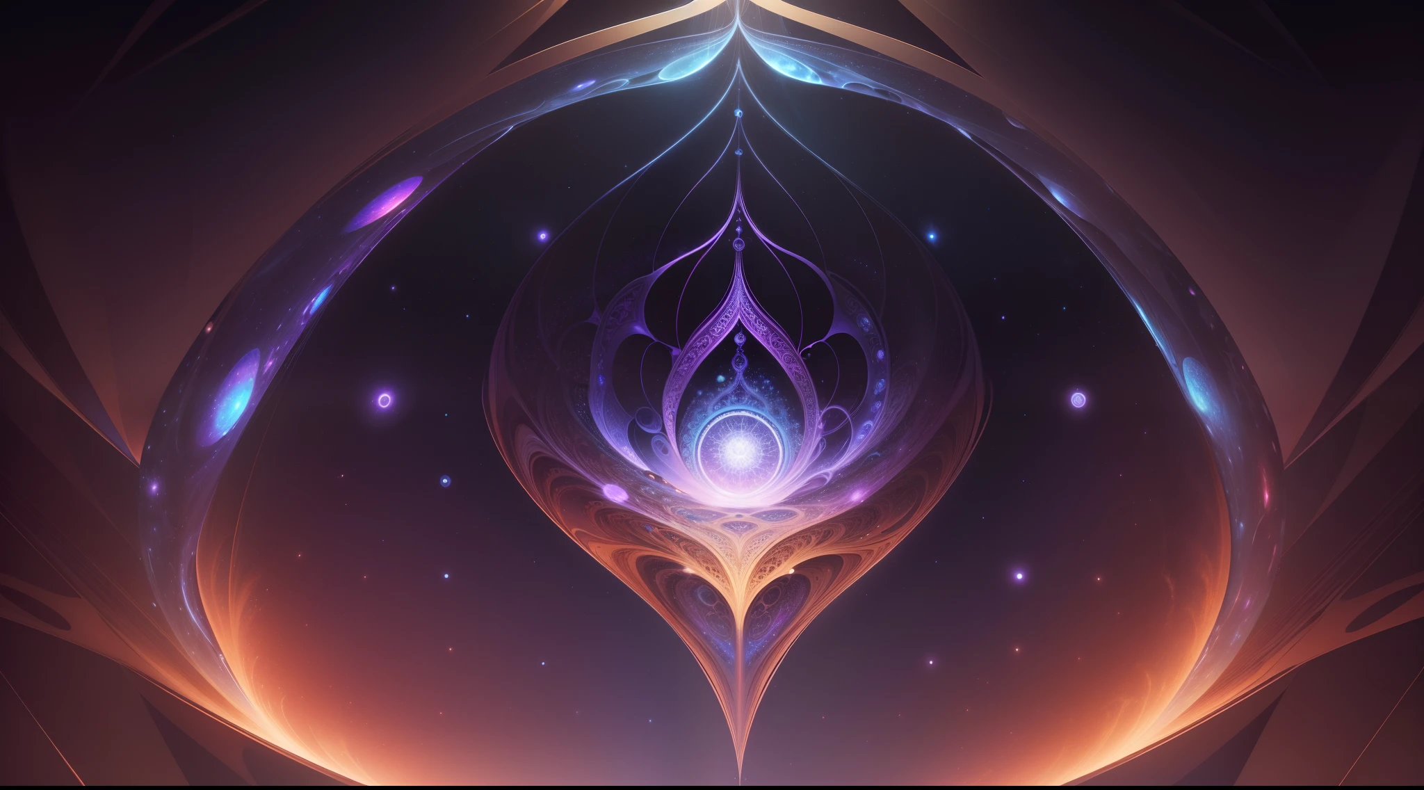 (high resolution, incrivelmente detalhado, master part), Retrato de Alexander Shulgin, apresentando geometria fractal em (cores vibrantes:0.8), contra um (Galactic background:1.2), reunindo complexos, Mesmerizing shapes and patterns,DMT ,Arte Fractal,luz santa.