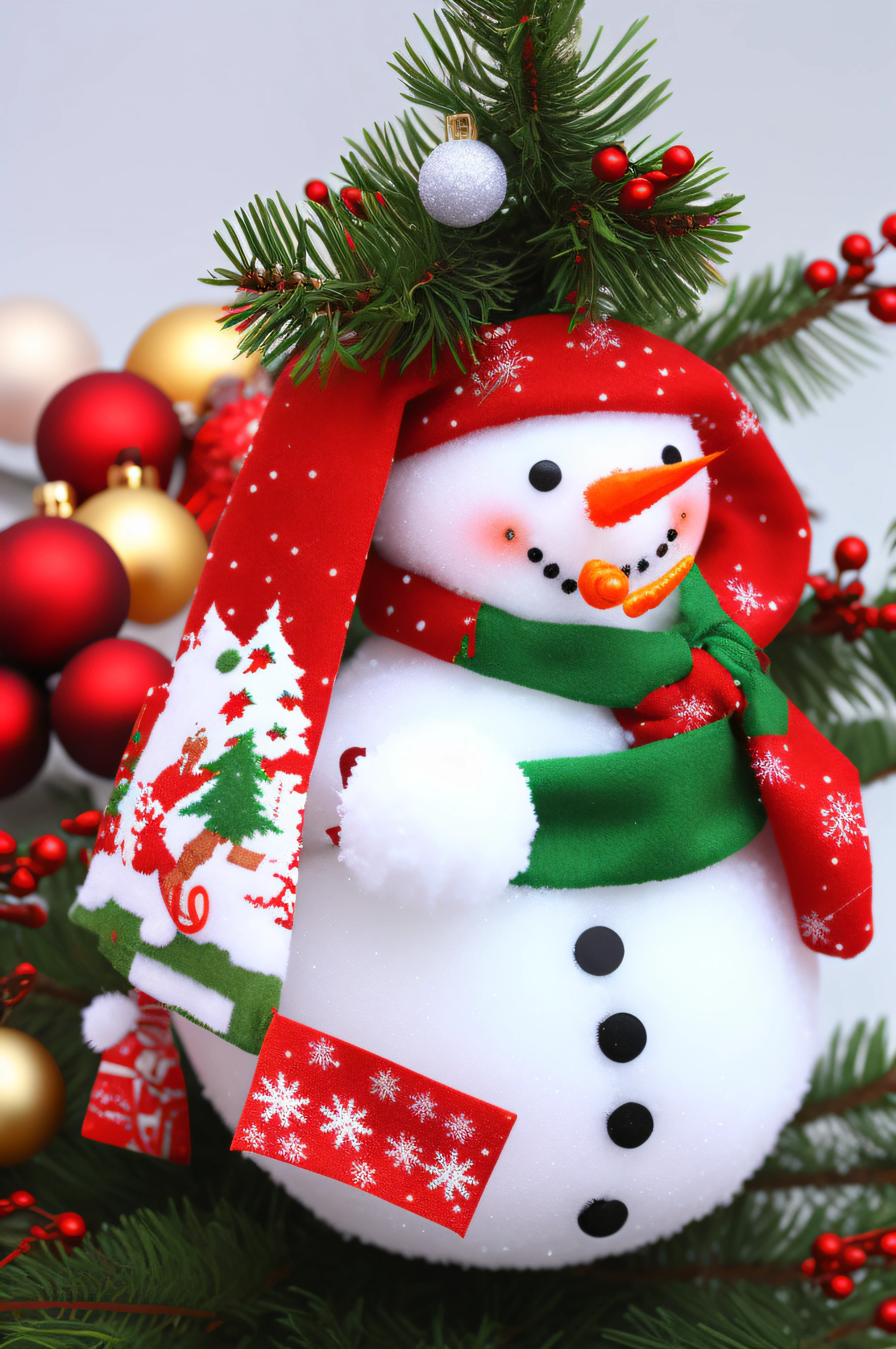 snowman、Christmas、Christmas tree、Winter scene、yuki、Christmas present、santa claus、femele、small tits