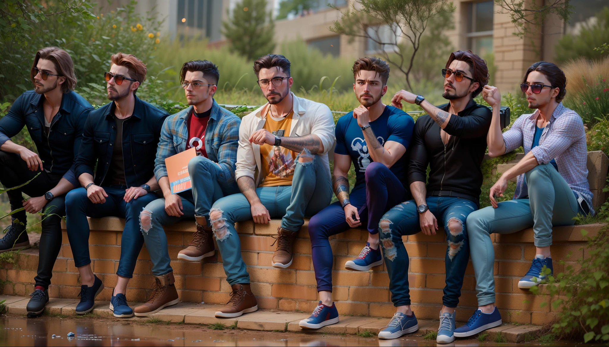 Avengers are seating through a large group of people in a building, Arte conceitual da Marvel, Arte Marvel, sem texto, Directed by: Aleksander Kotsis, Directed by: Roman Bezpalkiv, Arte conceitual de Tony Stark, arte conceitual obra-prima de arte, Directed by: Aleksander Gine, Dan Mumford Tom Bagshaw, de vingadores: Endgame (2019), fan art